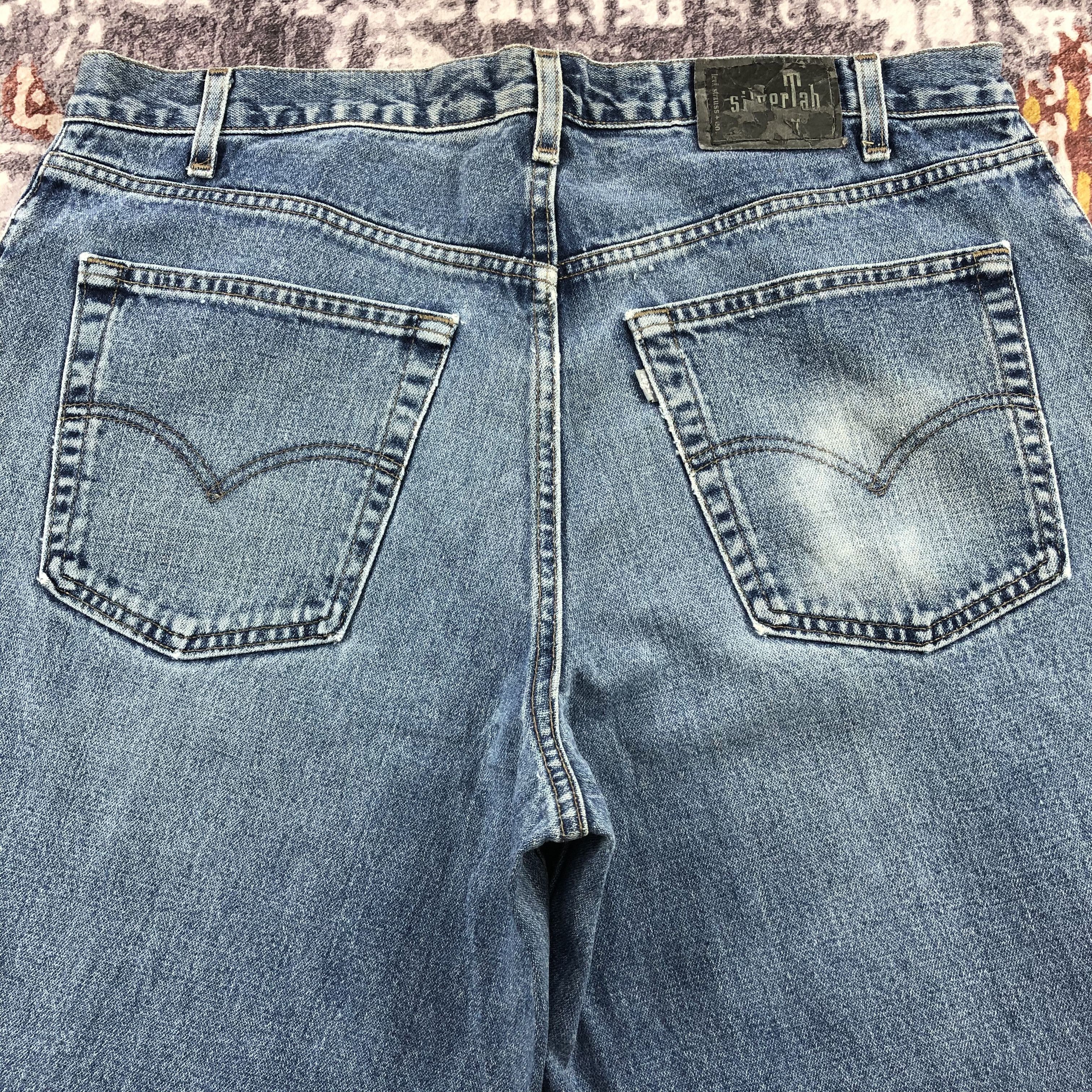 Levi's × Vintage Vintage Levis Silver Tab Baggy Jeans-JM2436 Size US 39 - 4 Thumbnail