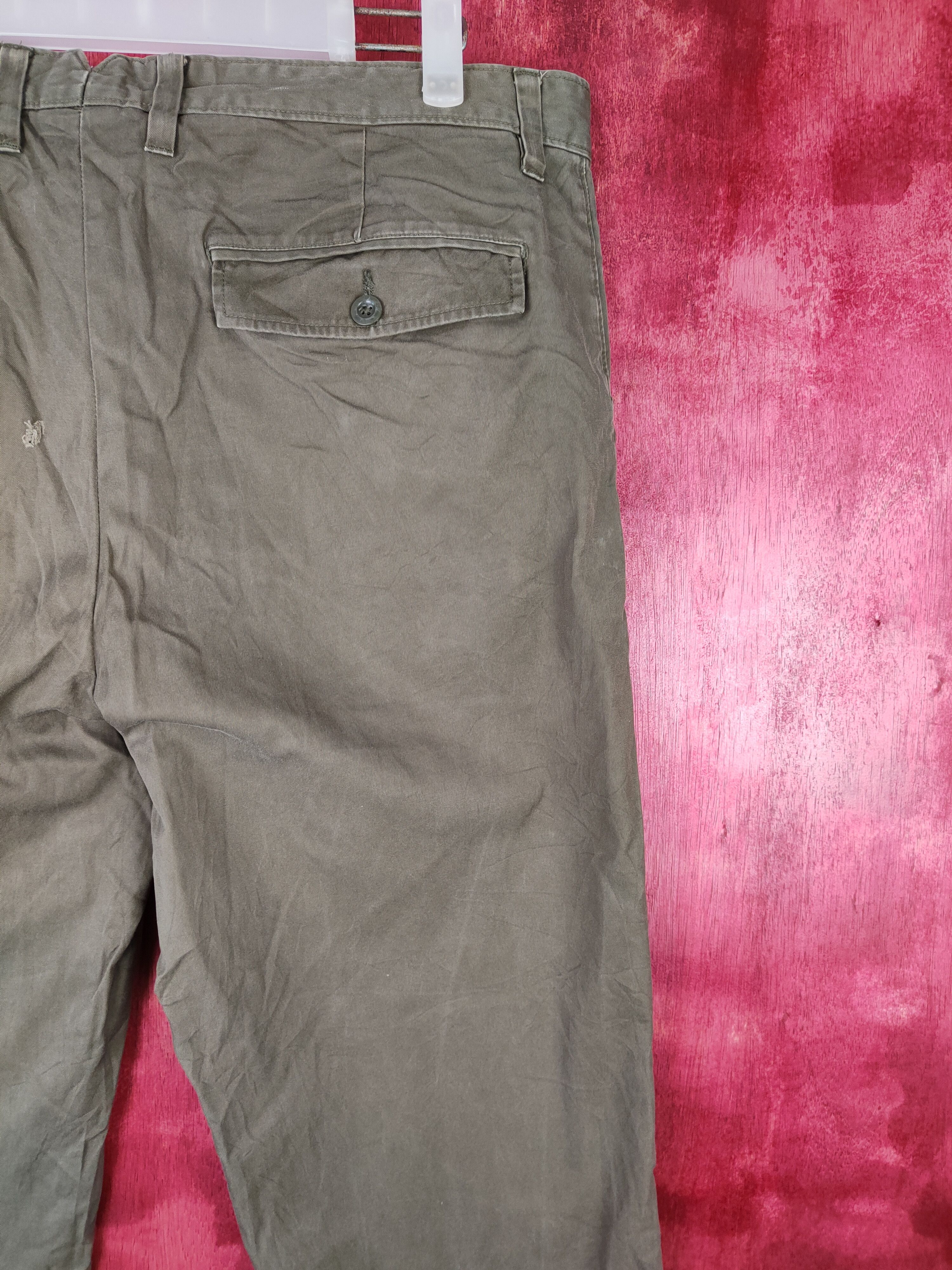 Gap × Japanese Brand GAP Dark Green faded Cargo Pants #4872 Size US 36 / EU 52 - 11 Thumbnail