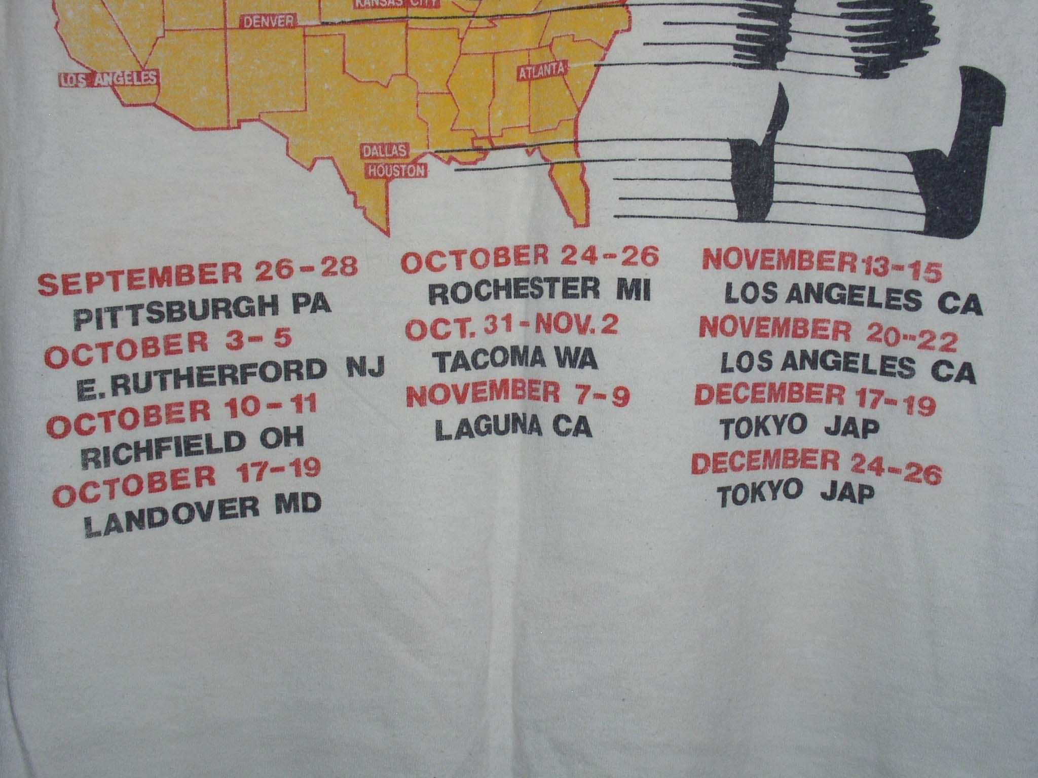 Michael Jackson MICHAEL JACKSON CONCERT TOUR T SHIRT VINTAGE 1988 BAD TOUR Size US XL / EU 56 / 4 - 5 Thumbnail