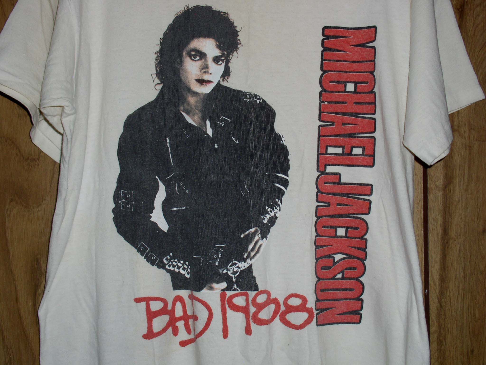 Michael Jackson MICHAEL JACKSON CONCERT TOUR T SHIRT VINTAGE 1988 BAD TOUR Size US XL / EU 56 / 4 - 3 Thumbnail