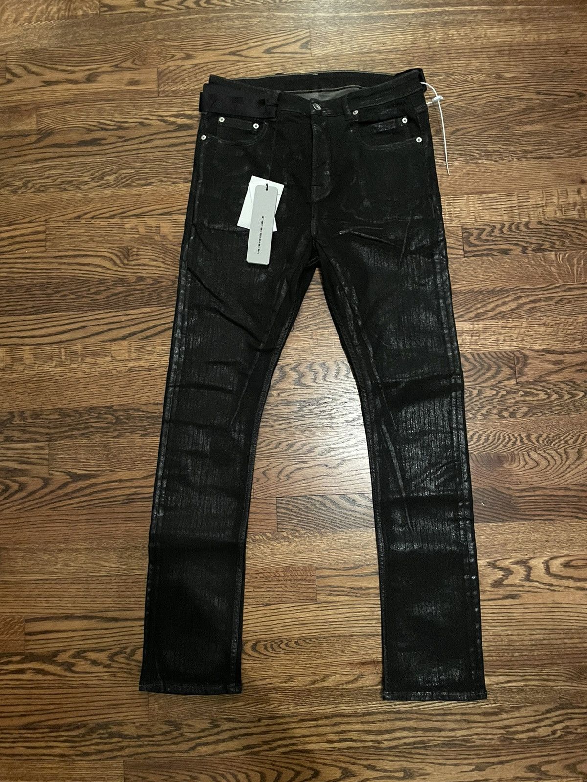 image of Rick Owens Detroit Denim in Black, Men's (Size 30)