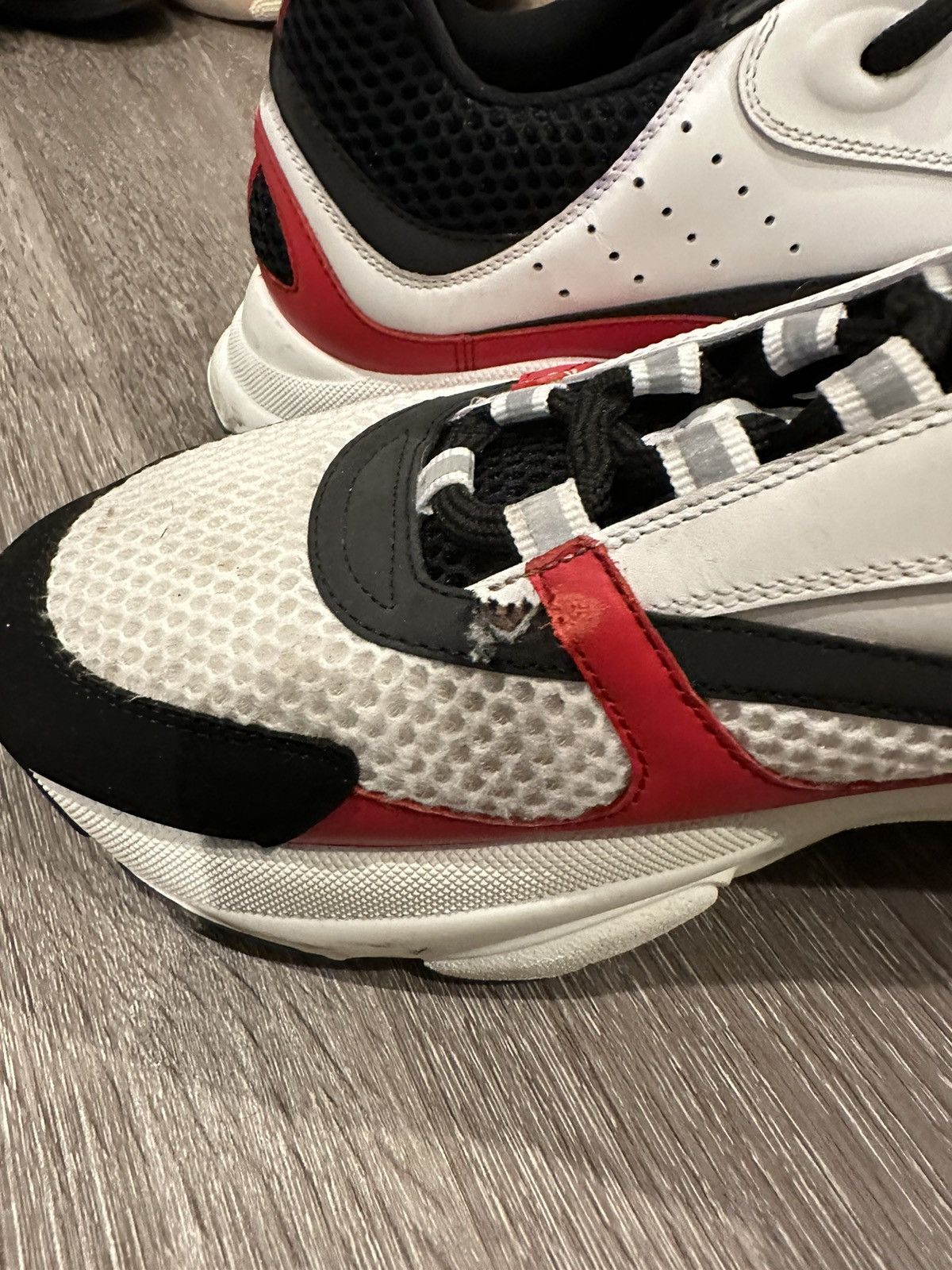 Dior Dior B22 White/Red Size US 12 / EU 45 - 4 Thumbnail