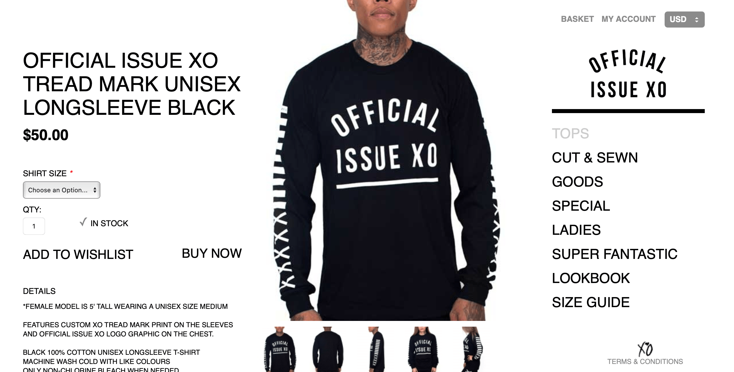 The Weeknd *RARE* Official Issue XO Long Sleeve 2XO14 Size US XL / EU 56 / 4 - 6 Thumbnail