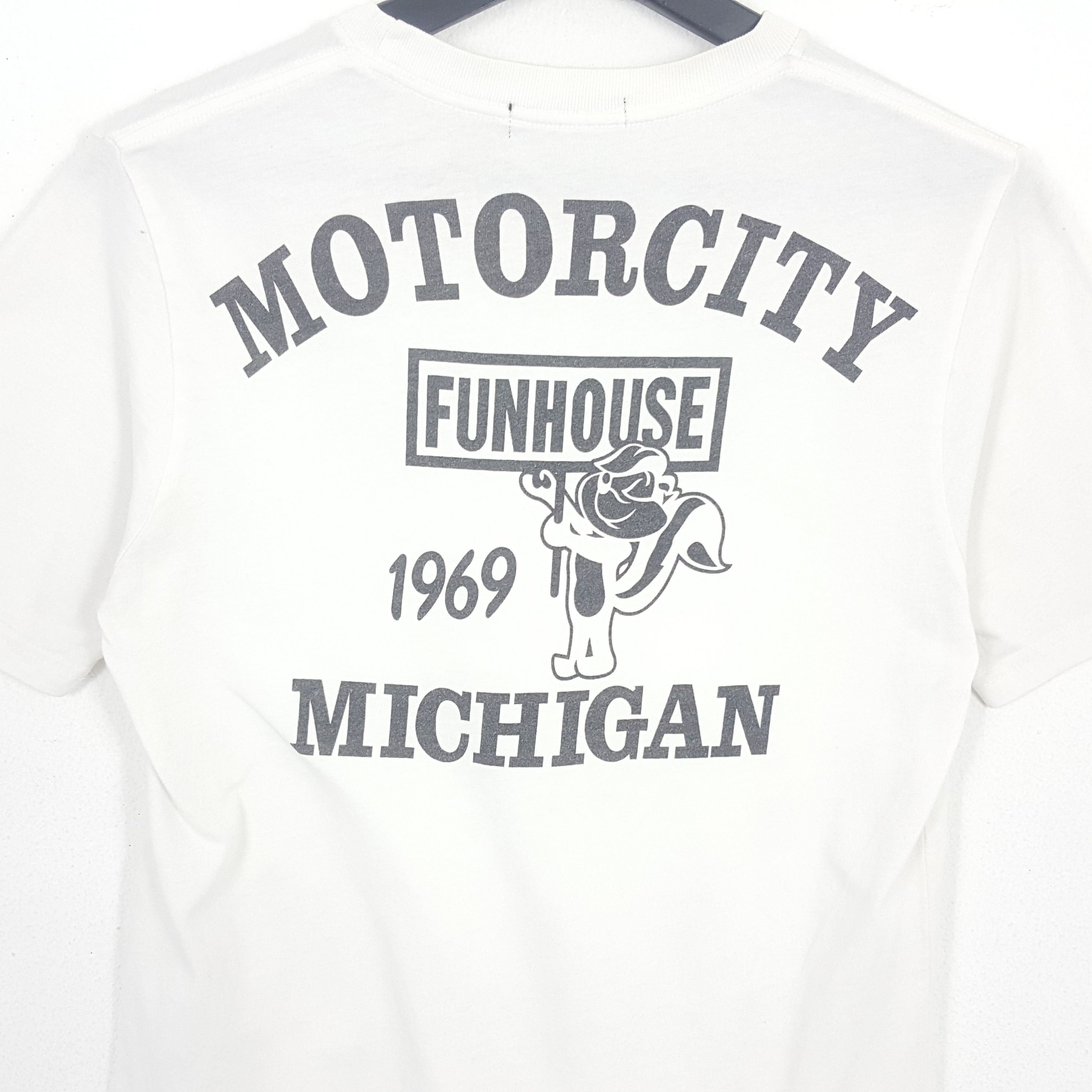 Hysteric Glamour × Japanese Brand × Vintage Hysteric Glamour MOTORCITY MINCHIGAN Japanese Tshirt dp1 Size US S / EU 44-46 / 1 - 4 Thumbnail