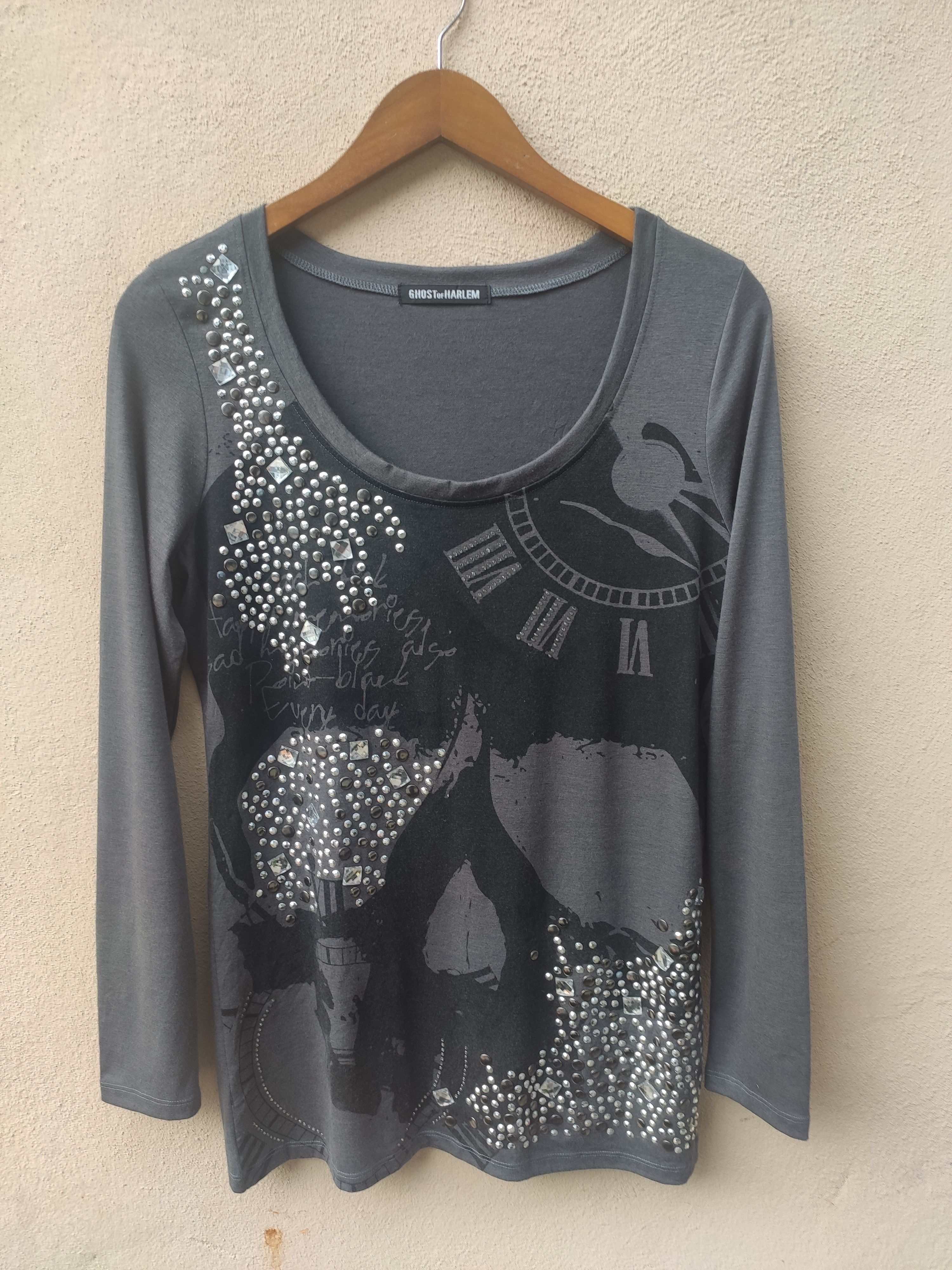 Harlem Long Mesh T Shirt H&M Oversized Fit Long-sleeved Mesh Top