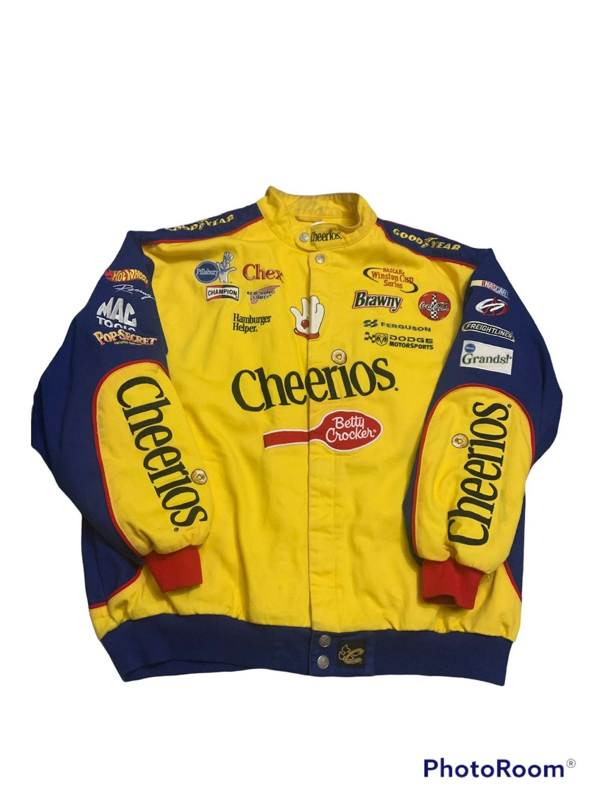 Vintage Cheerios nascar chase authentics bomber jacket | Grailed