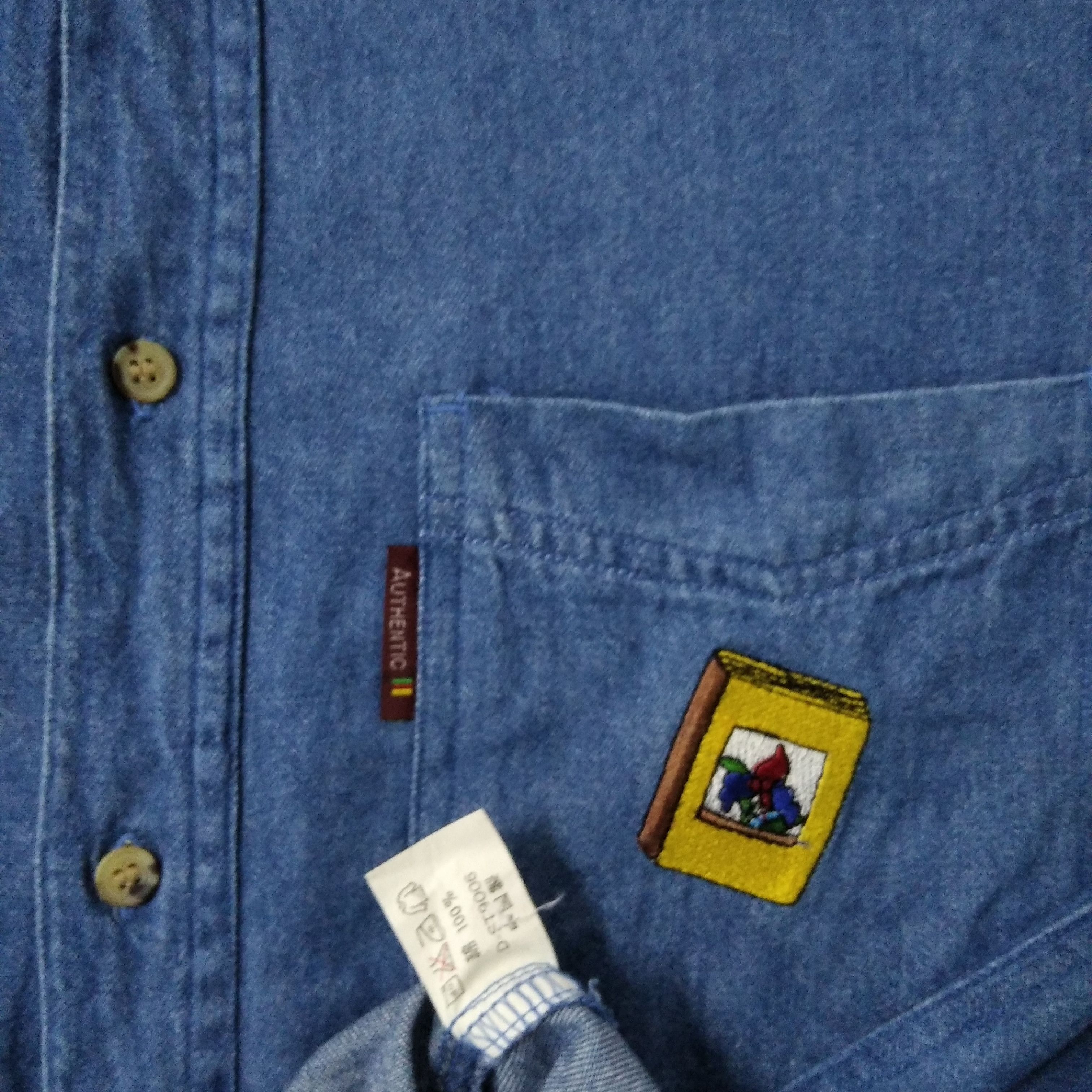 Valentino × Vintage Vintage Valentino Stella Denim Button Up Size US M / EU 48-50 / 2 - 9 Thumbnail