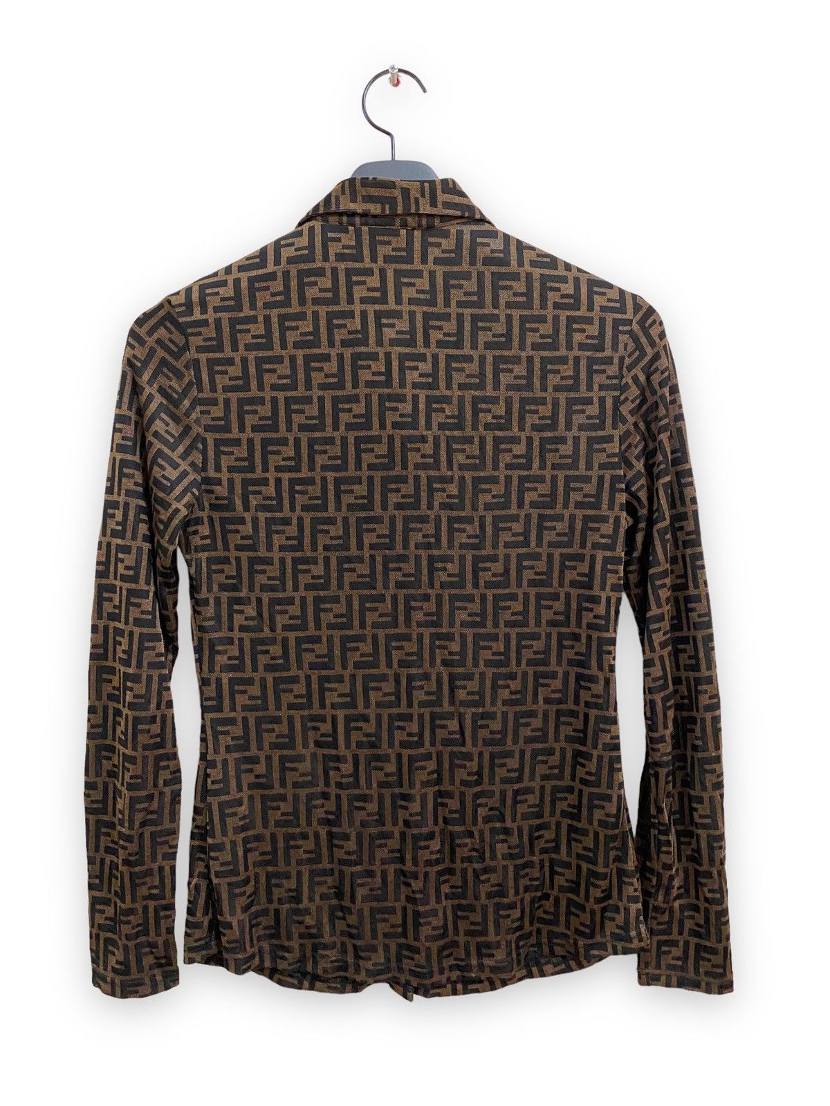 Fendi Vintage Fendi Zucca Monogram Shirt Size M / US 6-8 / IT 42-44 - 5 Thumbnail