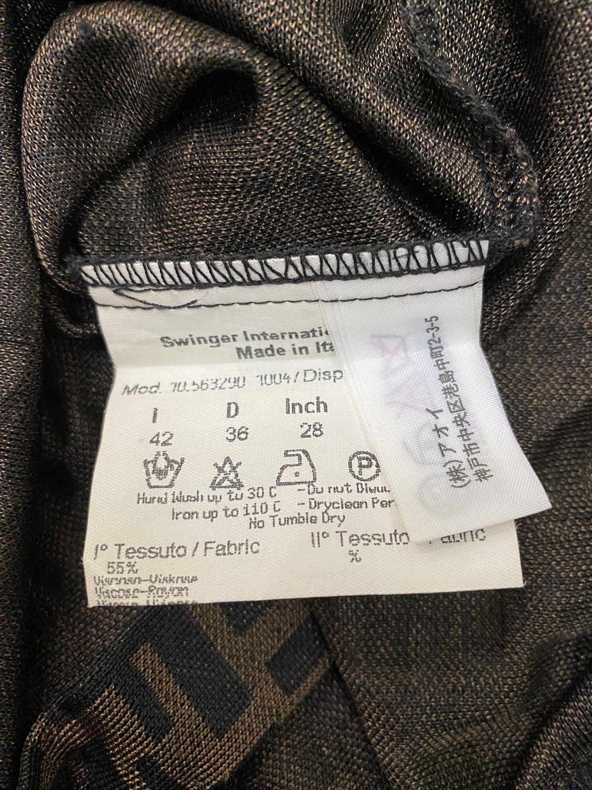 Fendi Vintage Fendi Zucca Monogram Shirt Size M / US 6-8 / IT 42-44 - 8 Thumbnail