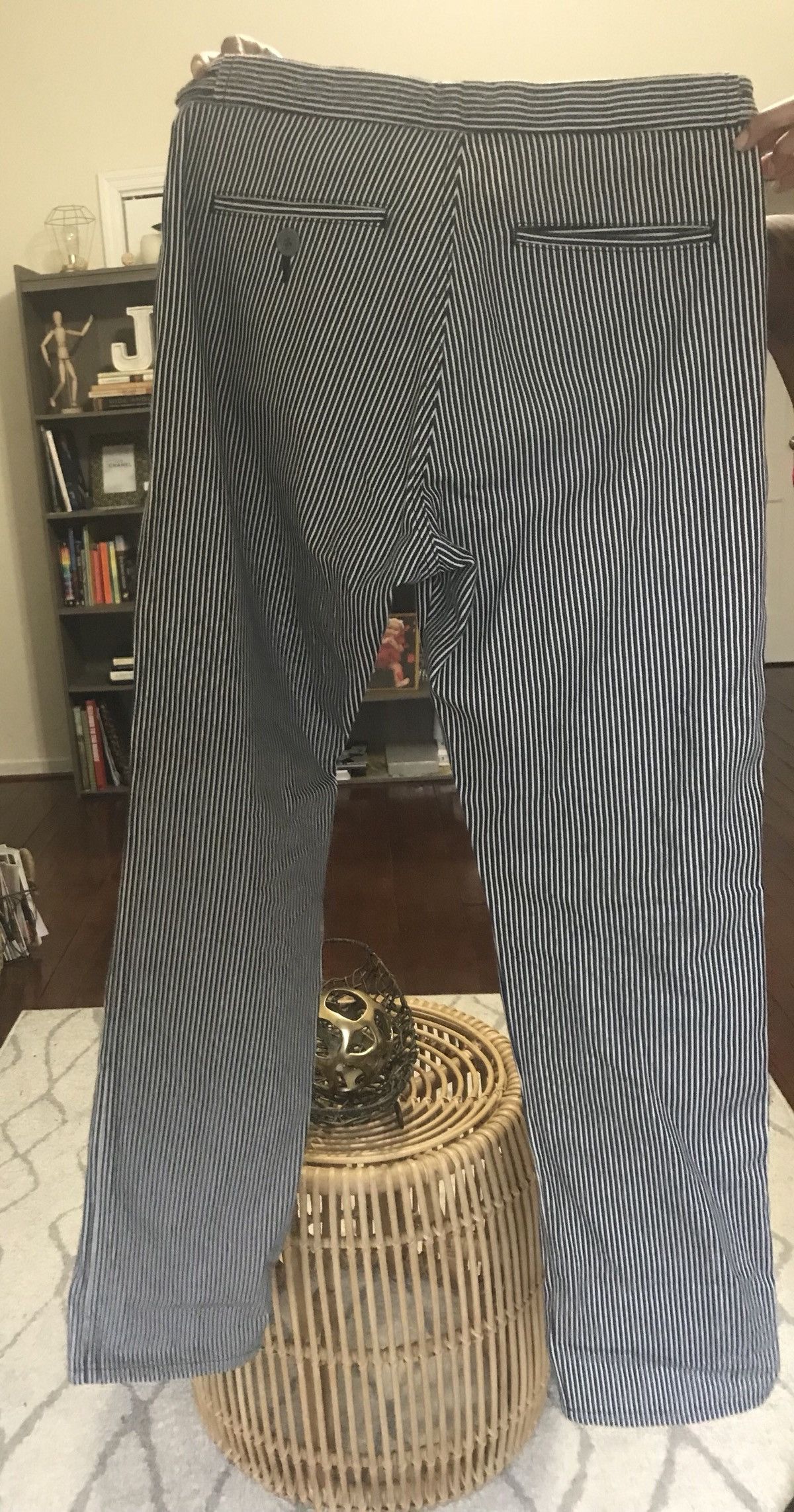 Comme des Garcons Homme Plus Pinstripes Twill pants 2001 Size US 33 - 1 Thumbnail
