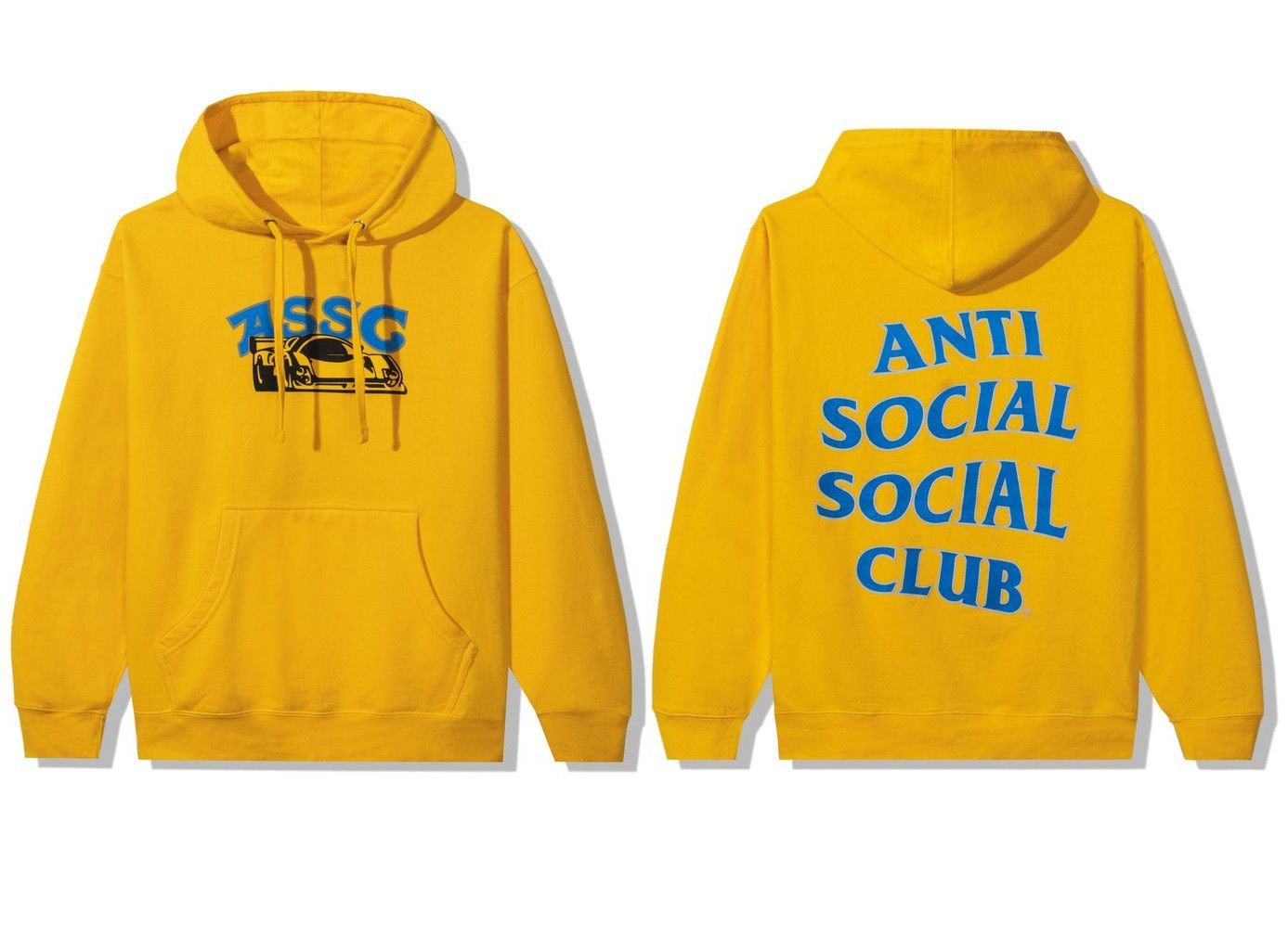 image of Anti Social Social Club Ds Blue Assc Crush Gold Hoodie Fog Ftp Cdg Bape Kith Kaws, Men's (Size 2XL)