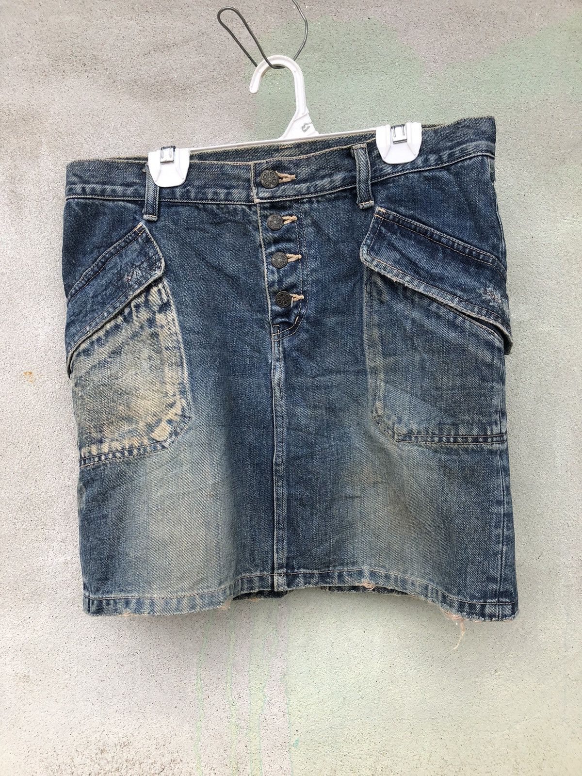 Ozone Rocks Hysteric Glamour Distressed Denim Skirts