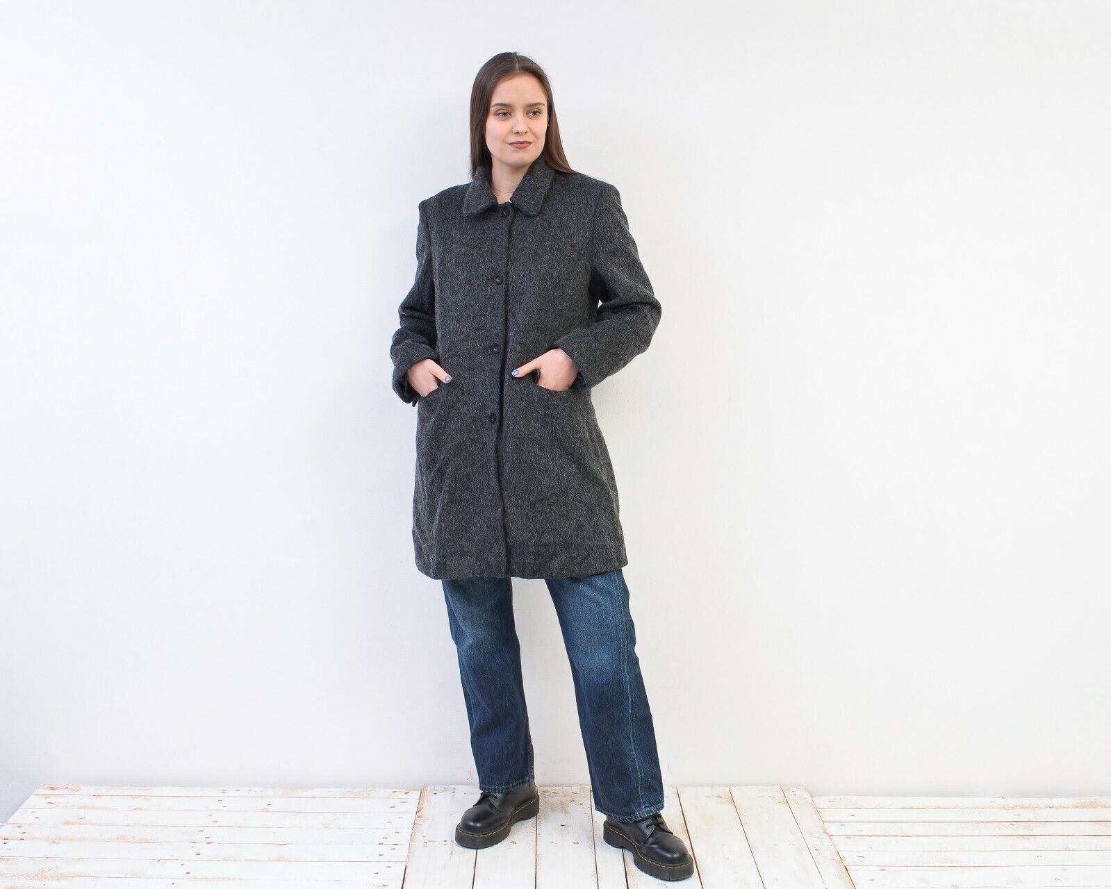 Burberry × Vintage Thomas Burberry Mohair Overcoat Coat Warm Jacket Buttons Size M / US 6-8 / IT 42-44 - 1 Thumbnail