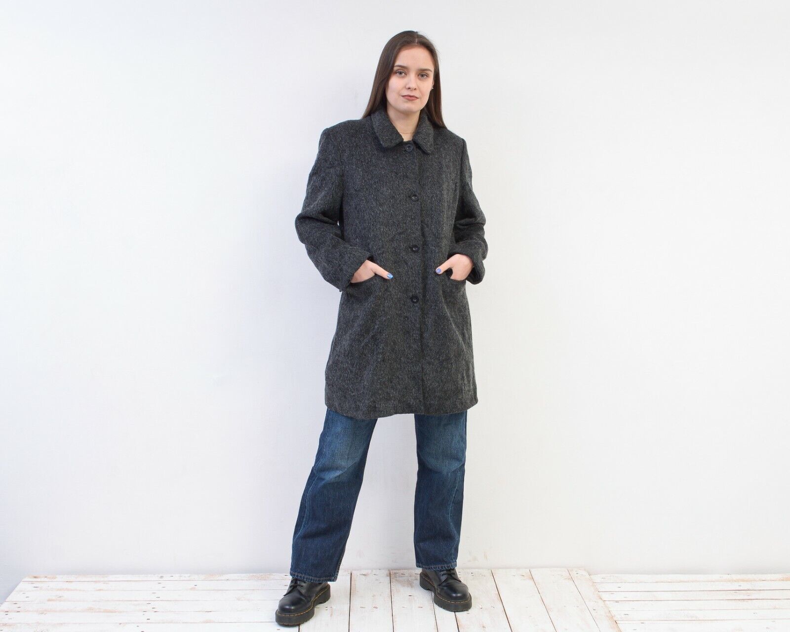 Burberry × Vintage Thomas Burberry Mohair Overcoat Coat Warm Jacket Buttons Size M / US 6-8 / IT 42-44 - 2 Thumbnail