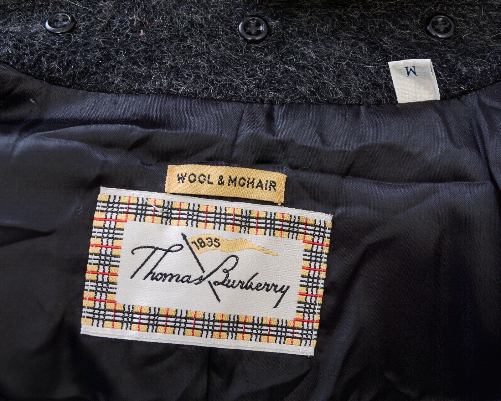 Burberry × Vintage Thomas Burberry Mohair Overcoat Coat Warm Jacket Buttons Size M / US 6-8 / IT 42-44 - 7 Thumbnail