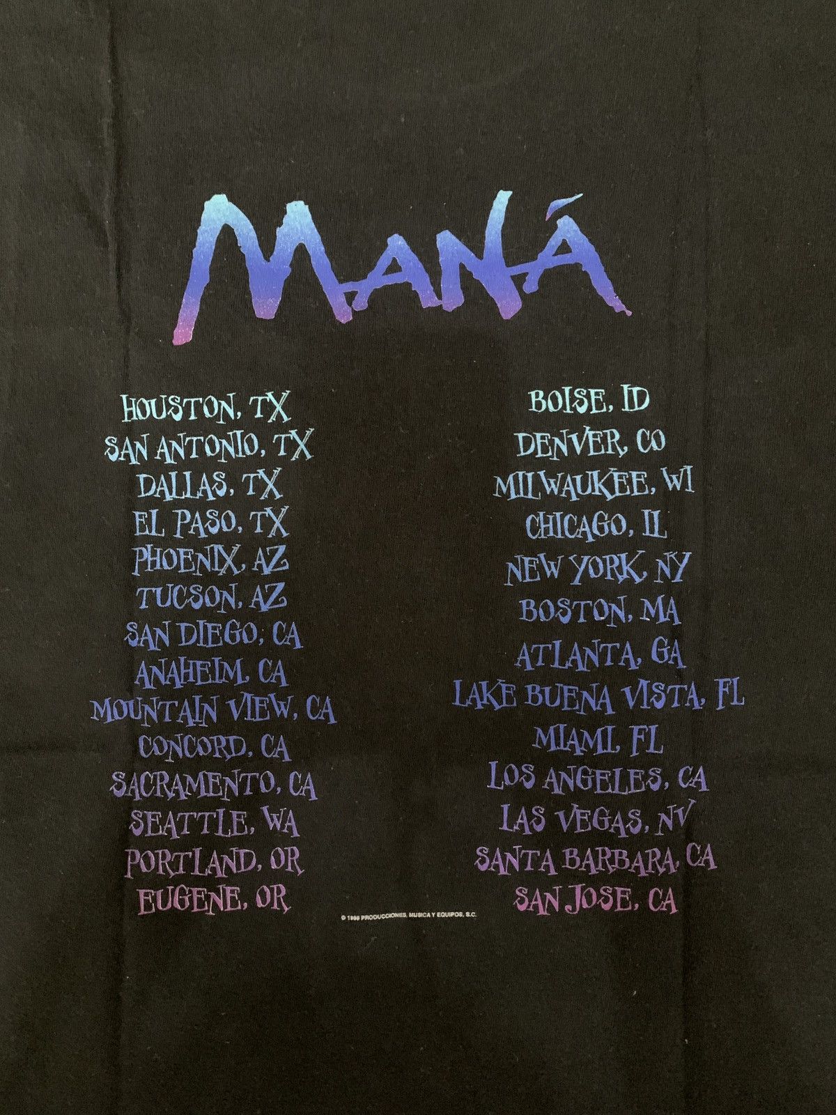 Band Tees × Vintage Vintage mana band tour 1998 tee Size US L / EU 52-54 / 3 - 6 Thumbnail