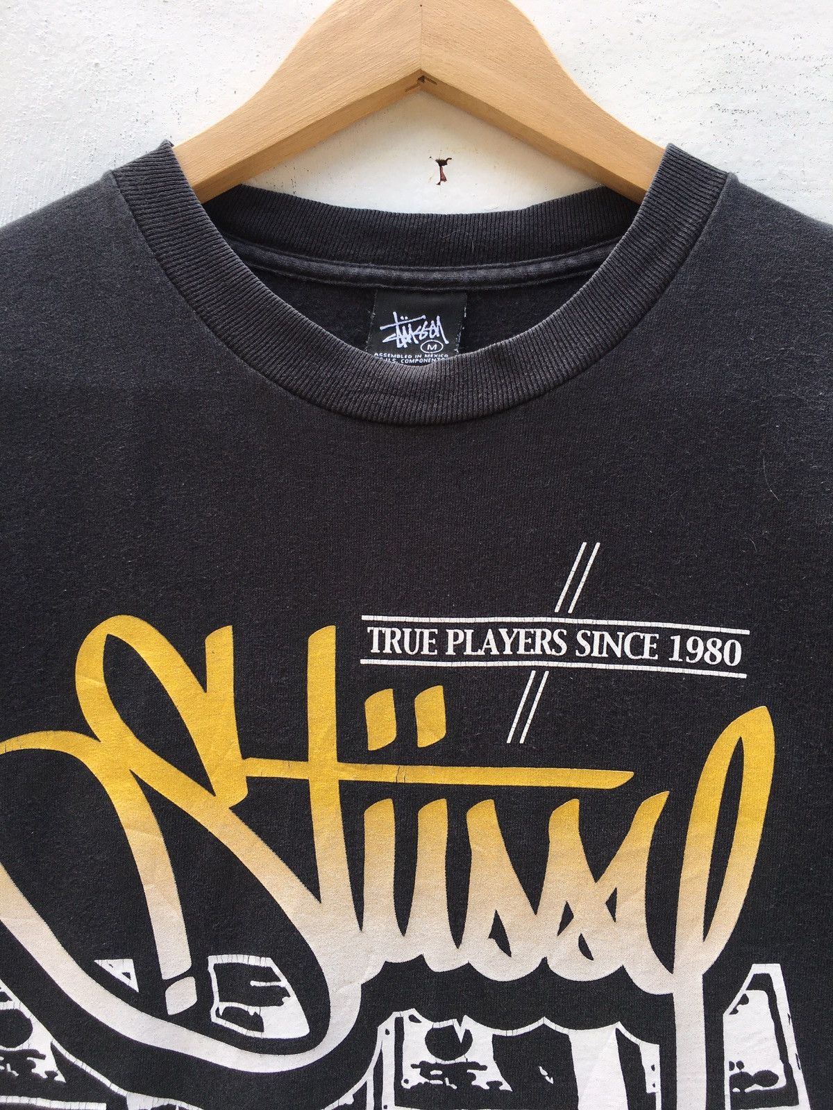 Stussy Vintage Stussy Spellout True Players Since 1980 Tshirt Size US M / EU 48-50 / 2 - 9 Thumbnail