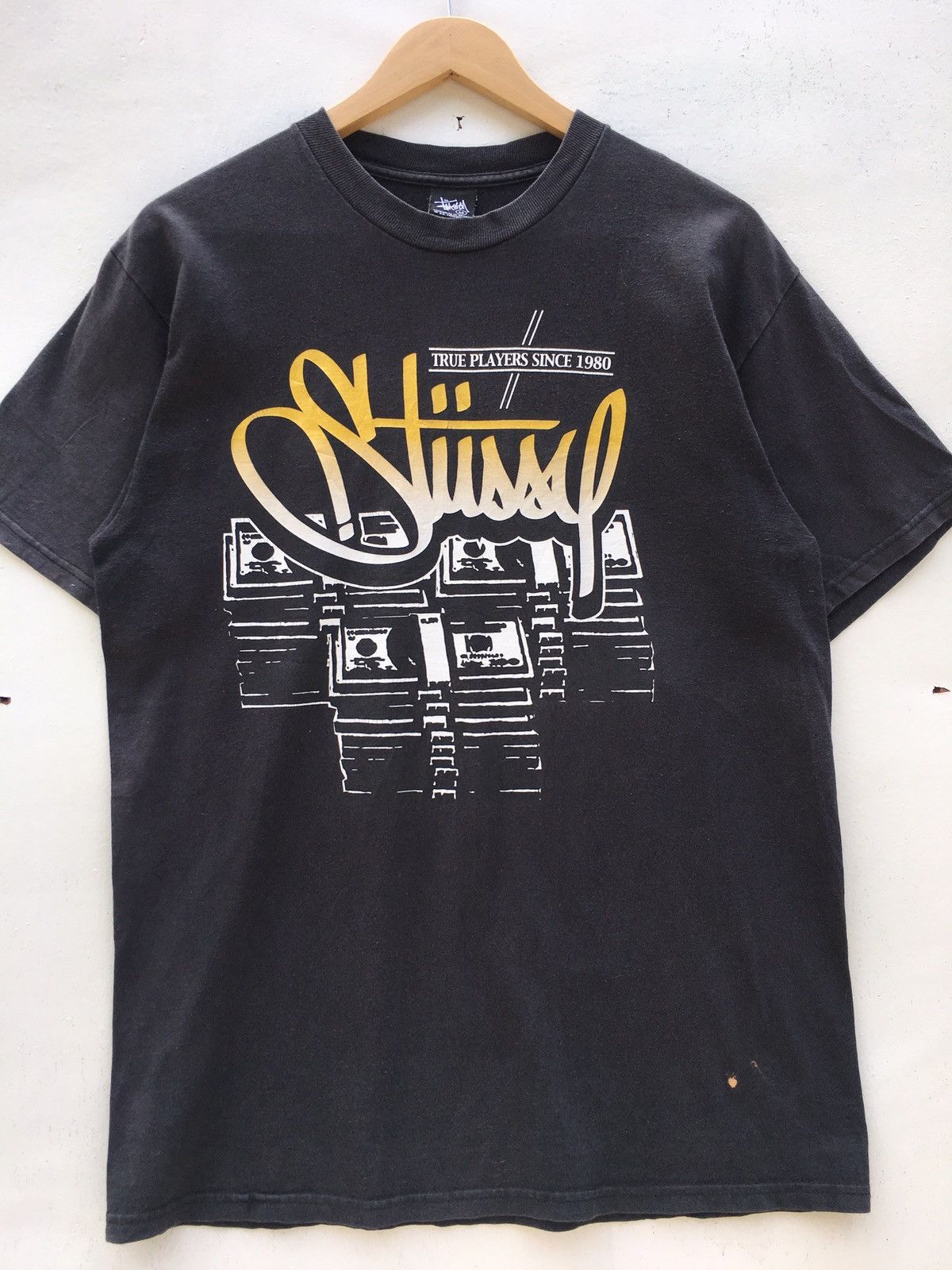 Stussy Vintage Stussy Spellout True Players Since 1980 Tshirt Size US M / EU 48-50 / 2 - 5 Thumbnail