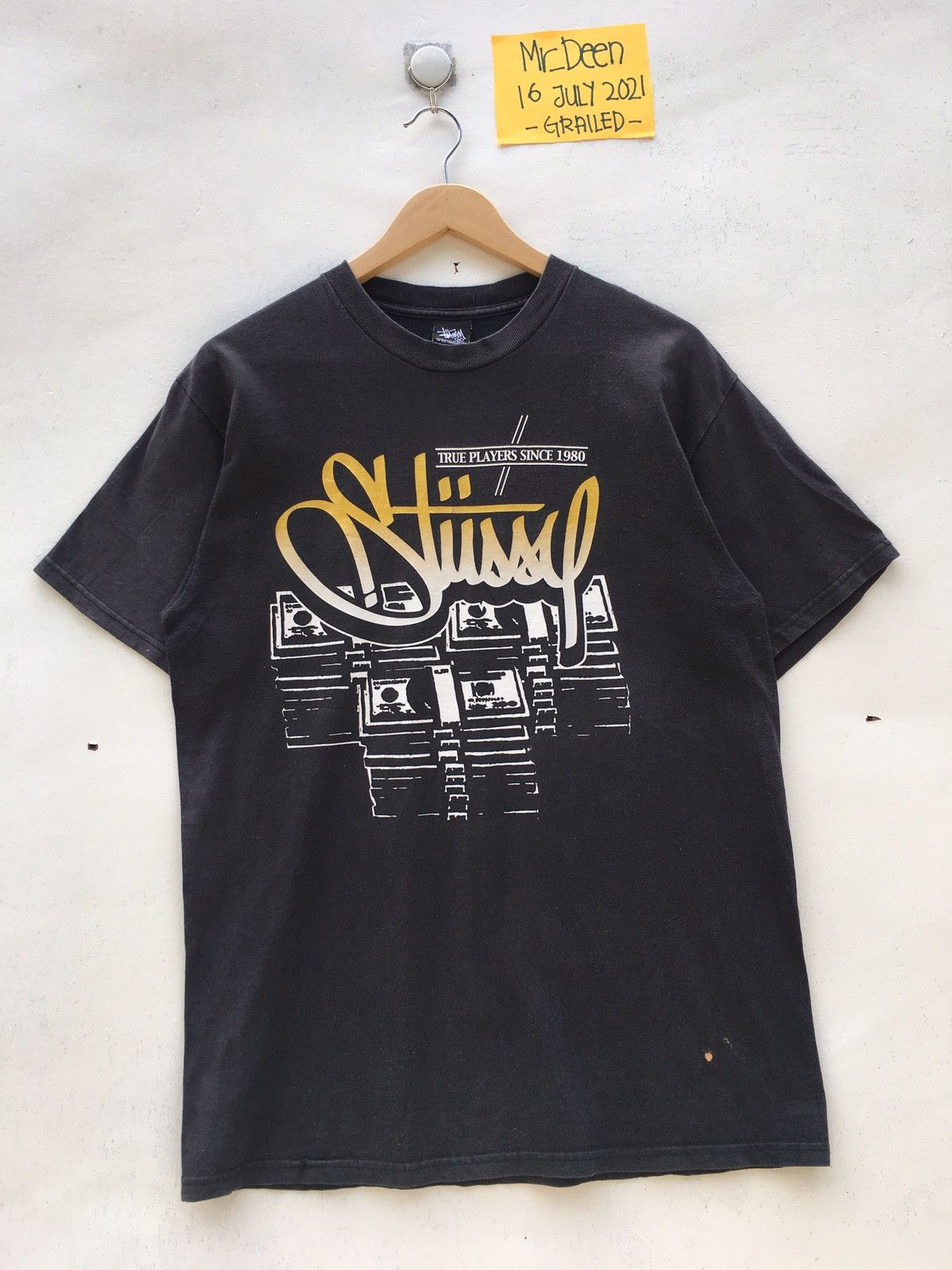 Stussy Vintage Stussy Spellout True Players Since 1980 Tshirt Size US M / EU 48-50 / 2 - 2 Thumbnail