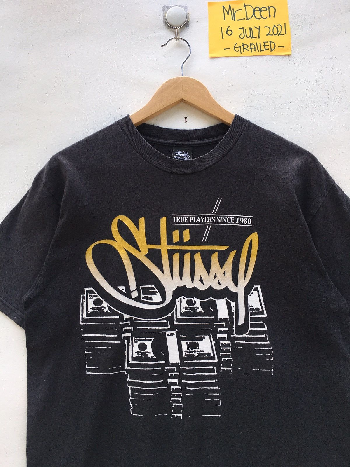 Stussy Vintage Stussy Spellout True Players Since 1980 Tshirt Size US M / EU 48-50 / 2 - 1 Thumbnail