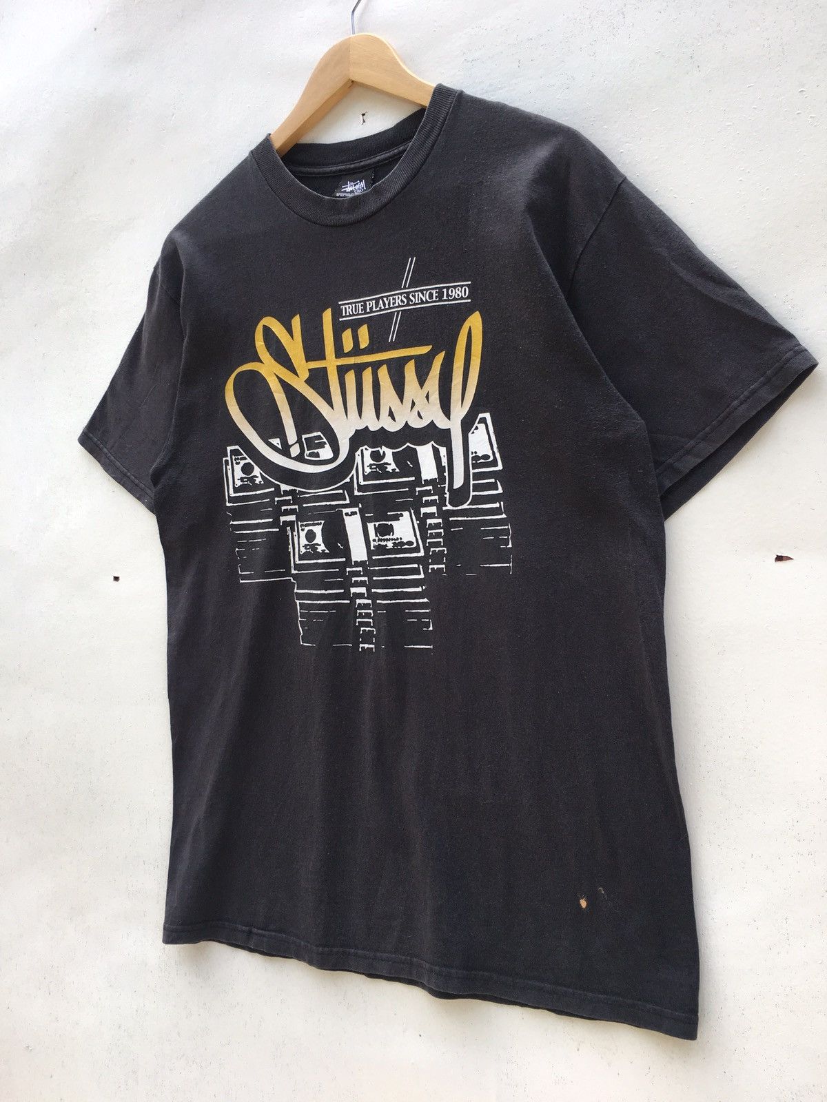 Stussy Vintage Stussy Spellout True Players Since 1980 Tshirt Size US M / EU 48-50 / 2 - 4 Thumbnail