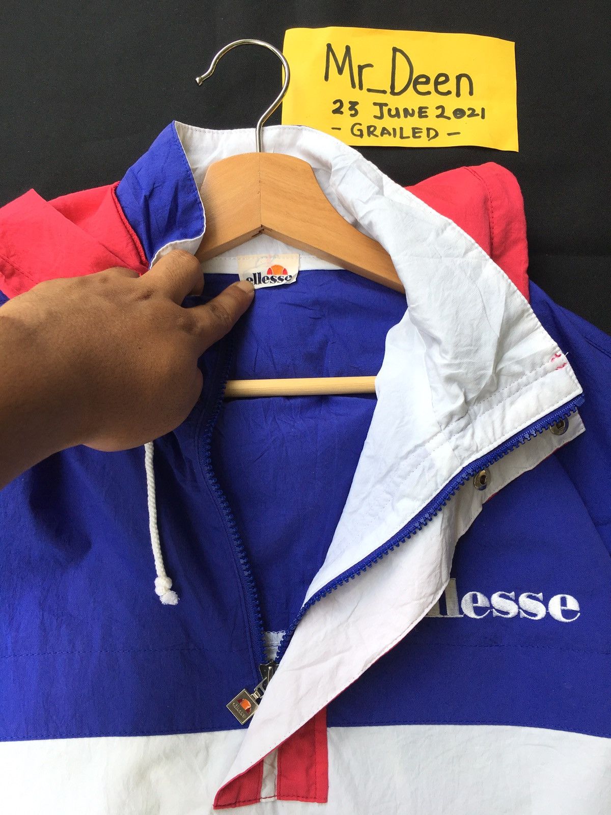Ellesse Vintage ELLESSE Spellout Zip Up Windbreaker/Raincoat Jacket Size US M / EU 48-50 / 2 - 7 Thumbnail