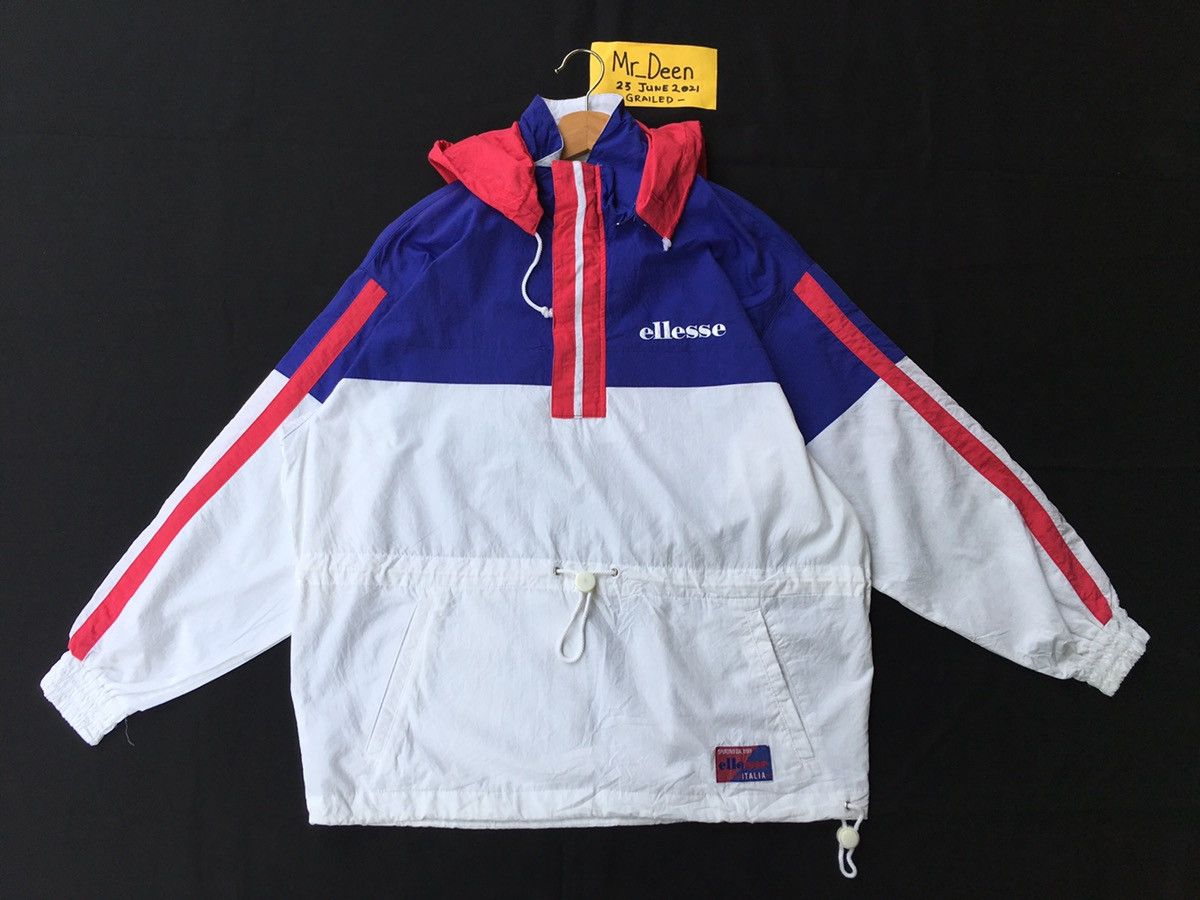 Ellesse Vintage ELLESSE Spellout Zip Up Windbreaker/Raincoat Jacket Size US M / EU 48-50 / 2 - 1 Thumbnail