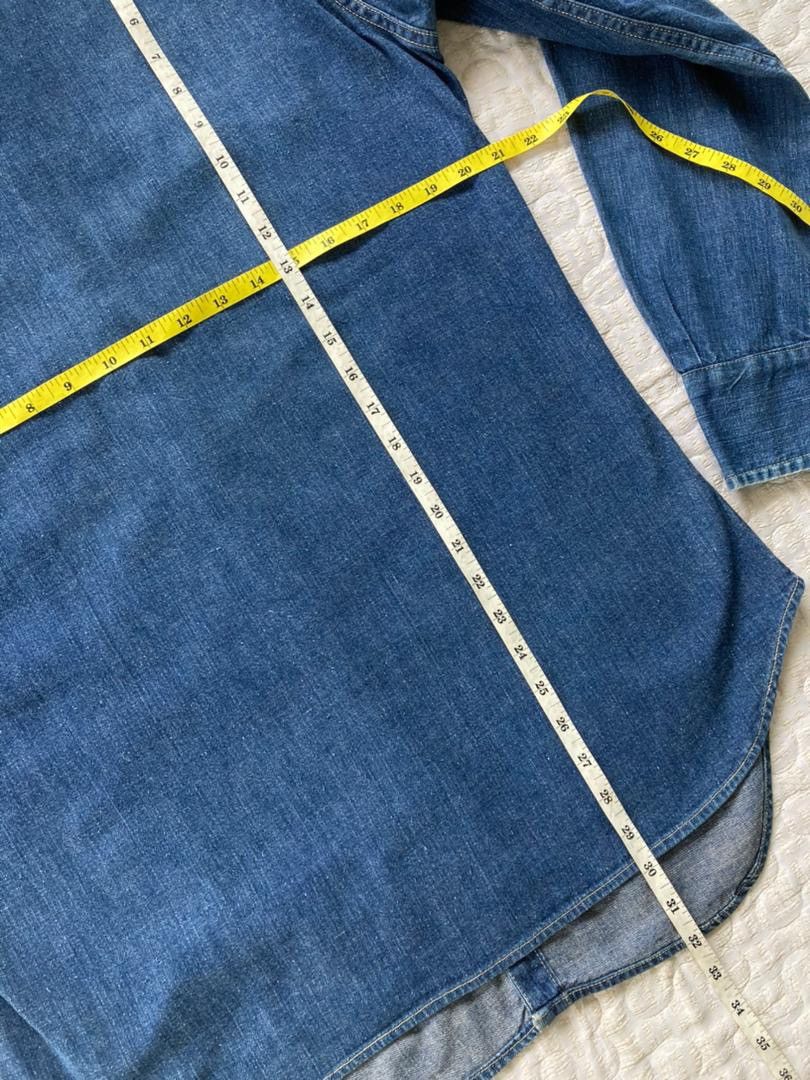 Levi's True Vintage 50s Saddleman Western Denim Shirt Size US M / EU 48-50 / 2 - 11 Thumbnail