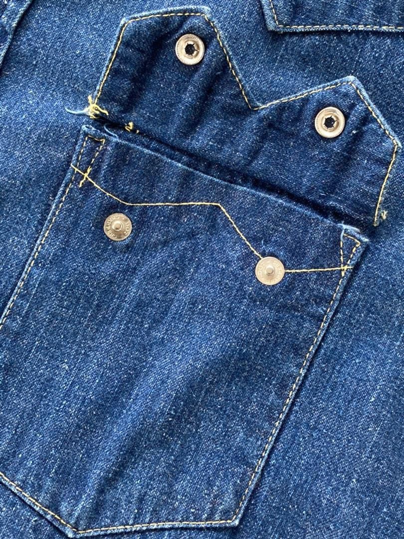 Levi's True Vintage 50s Saddleman Western Denim Shirt Size US M / EU 48-50 / 2 - 8 Thumbnail