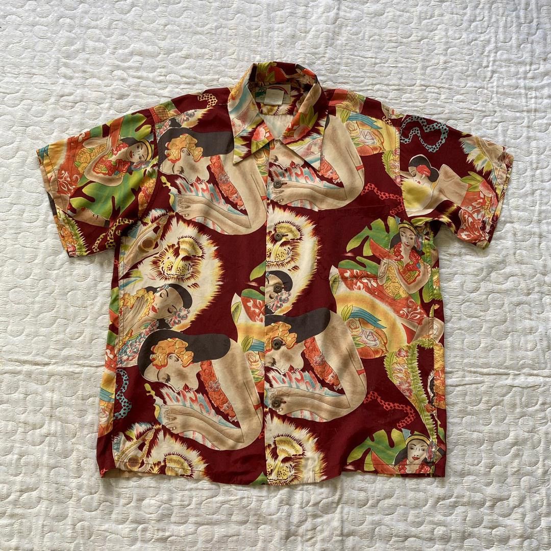 Hawaiian Rayon Shirt By Paradise Found