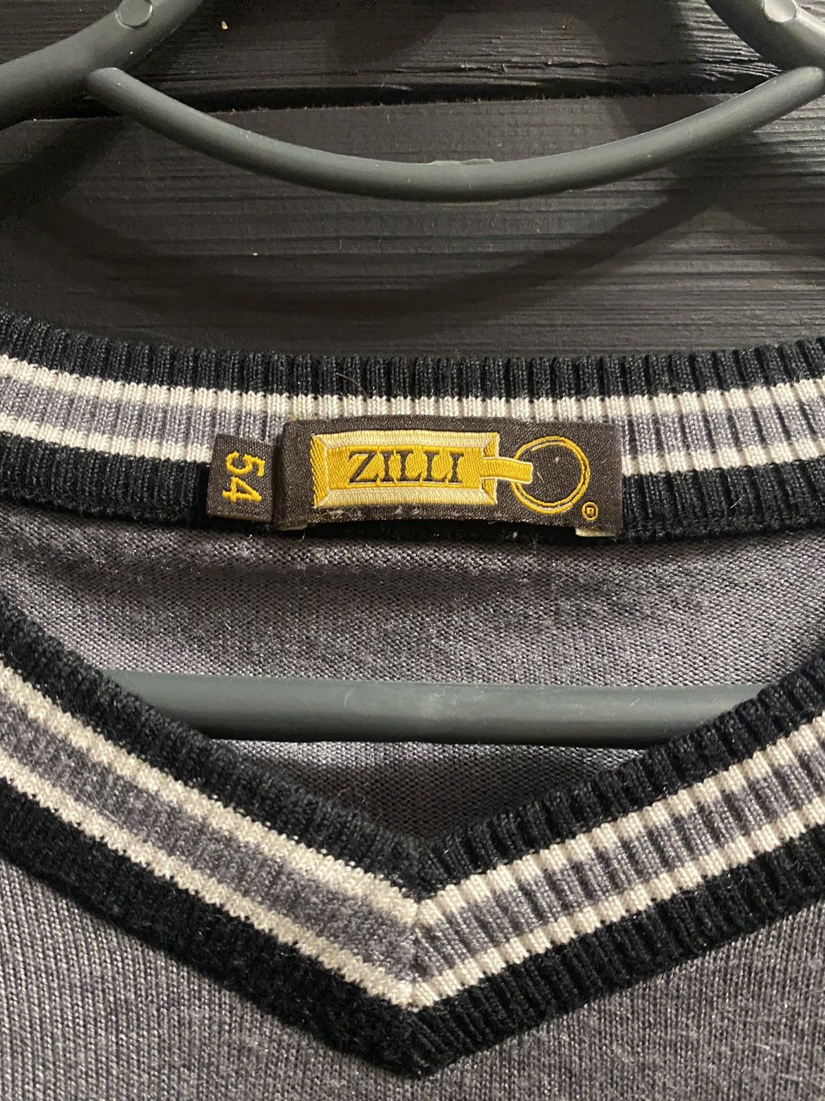 Vintage Rare Luxury Sweater Zilli 20% Cashmere 80% Wool. Size US L / EU 52-54 / 3 - 3 Thumbnail