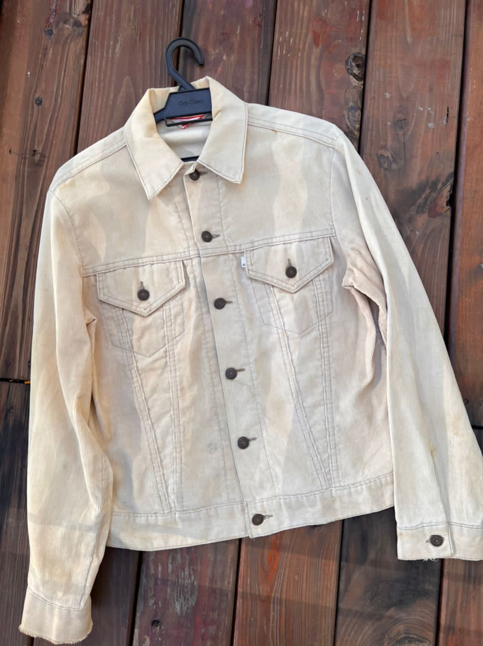 Vintage 70s Levis Corduroy Jacket Brown Size 38