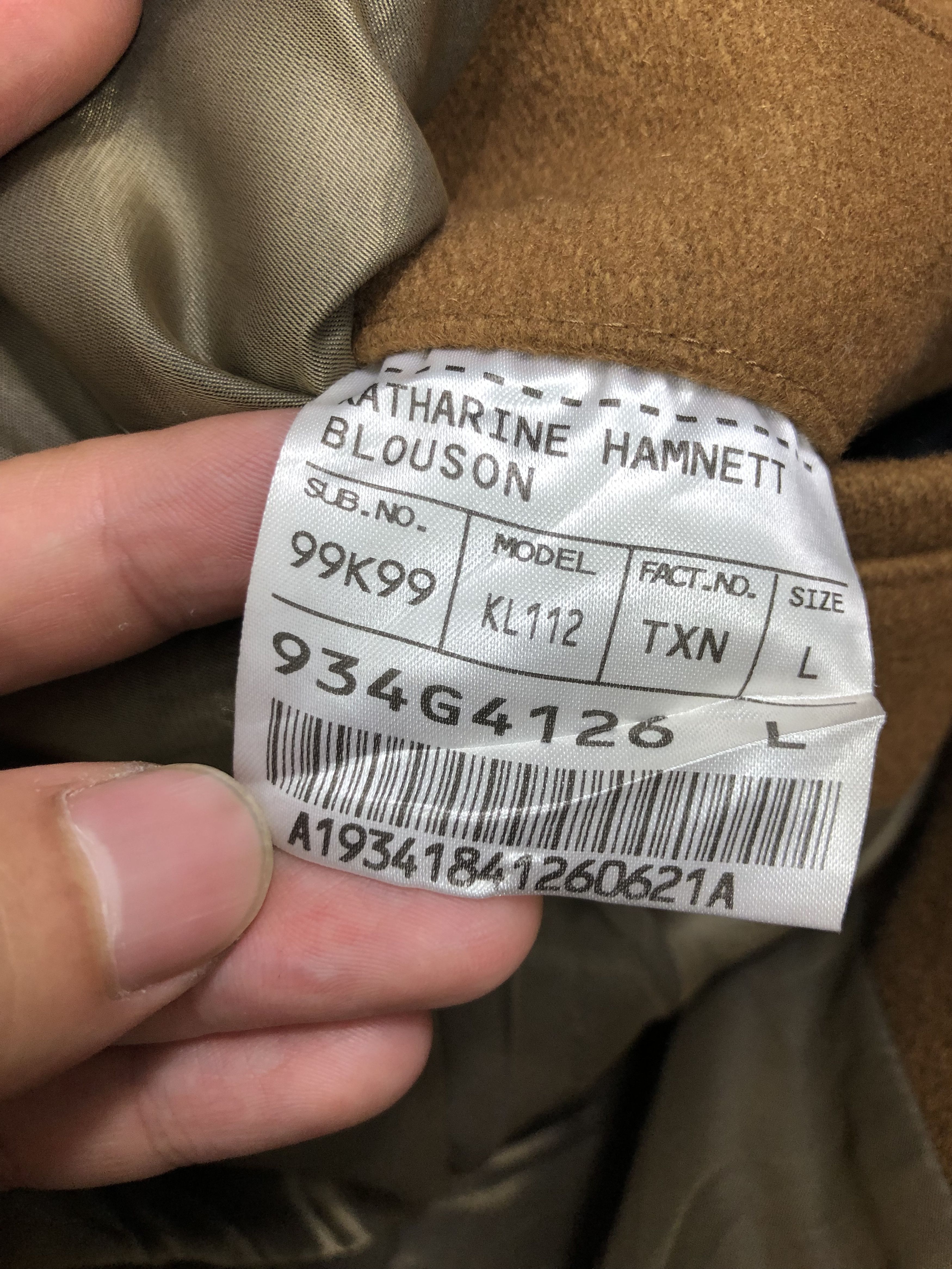 Katharine Hamnett London VINTAGE WOOL HOODED NECK EXPANDER COAT Size M / US 6-8 / IT 42-44 - 15 Thumbnail
