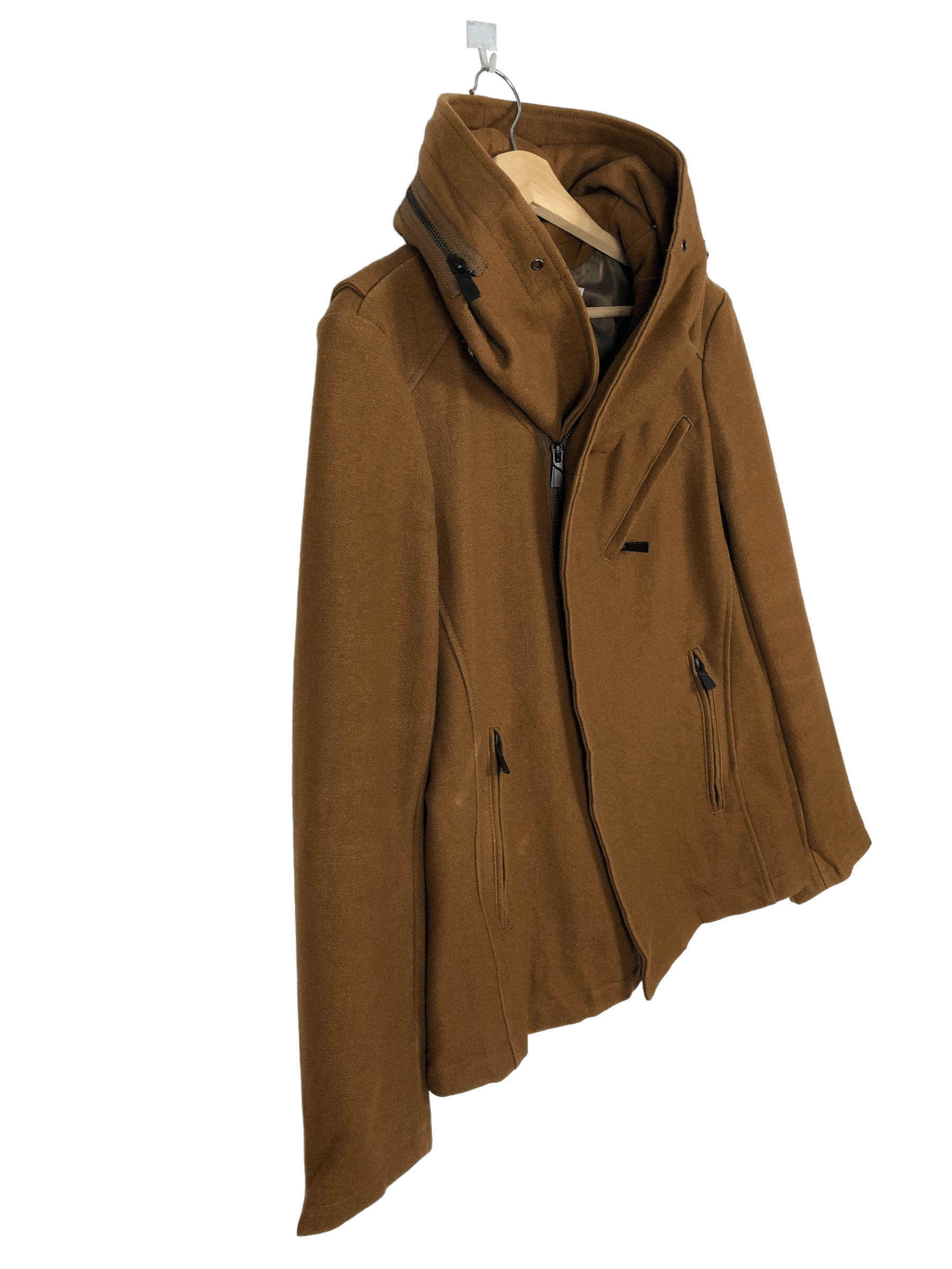 Katharine Hamnett London VINTAGE WOOL HOODED NECK EXPANDER COAT Size M / US 6-8 / IT 42-44 - 6 Thumbnail