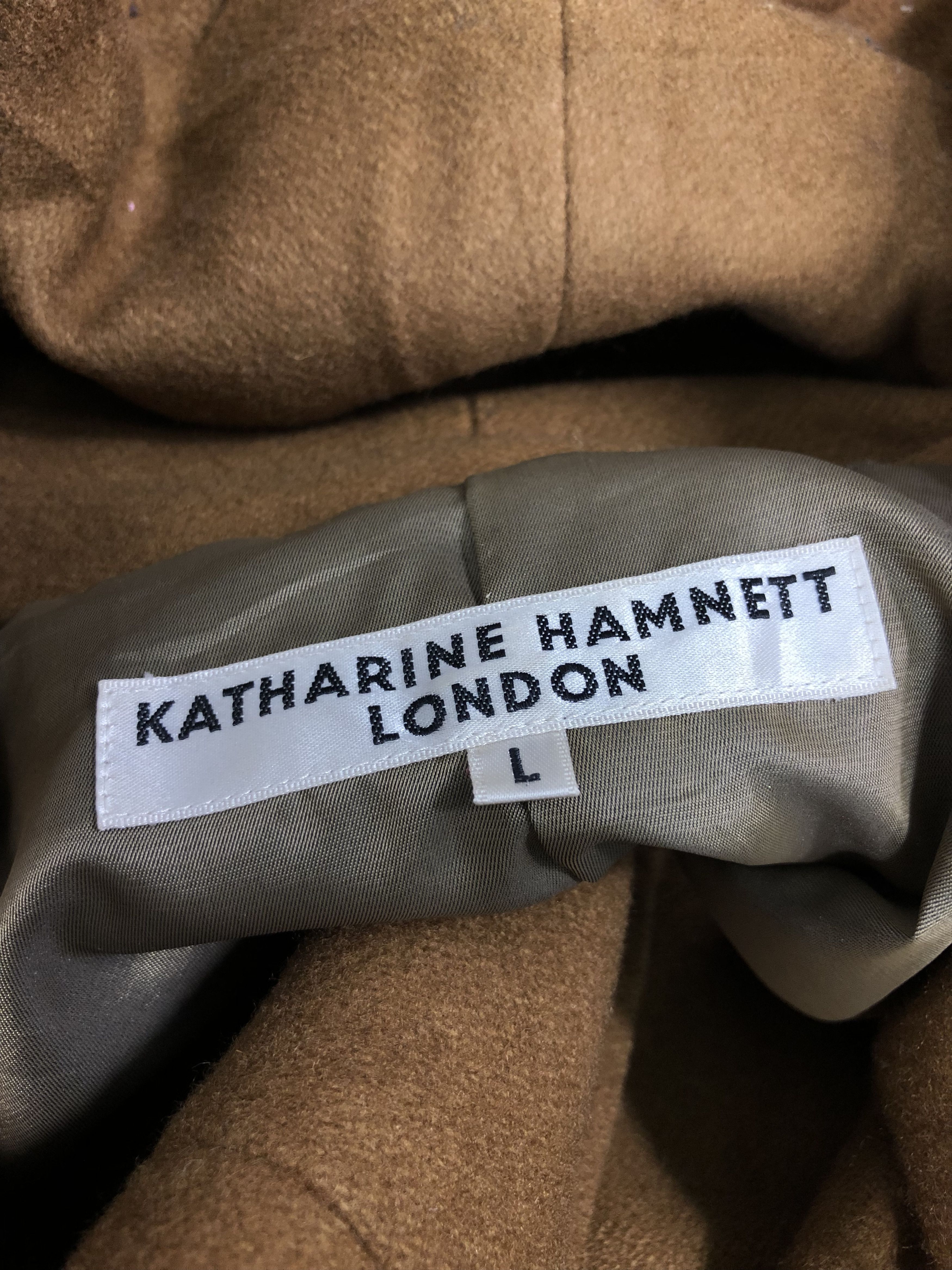 Katharine Hamnett London VINTAGE WOOL HOODED NECK EXPANDER COAT Size M / US 6-8 / IT 42-44 - 13 Thumbnail