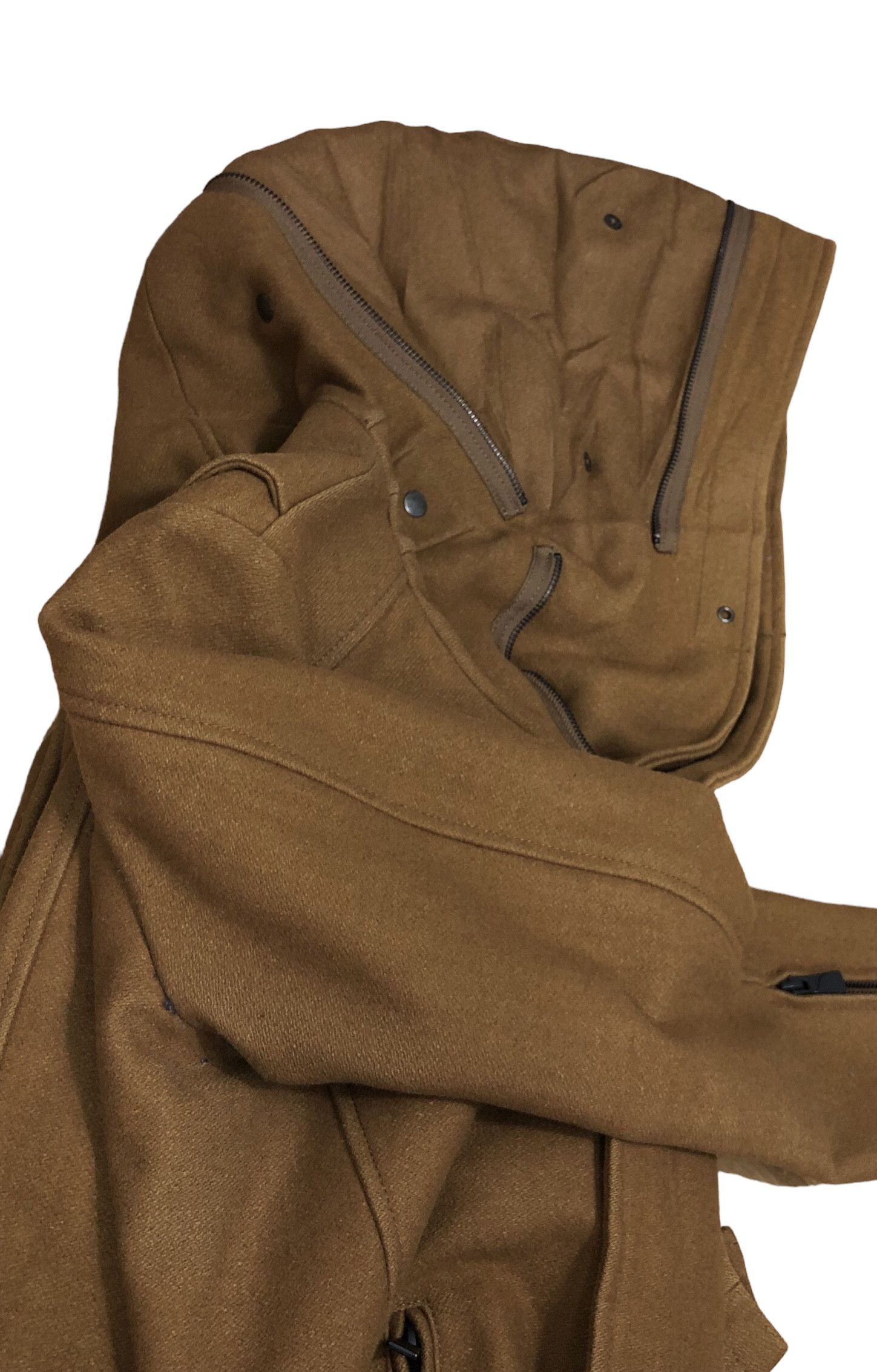 Katharine Hamnett London VINTAGE WOOL HOODED NECK EXPANDER COAT Size M / US 6-8 / IT 42-44 - 10 Thumbnail