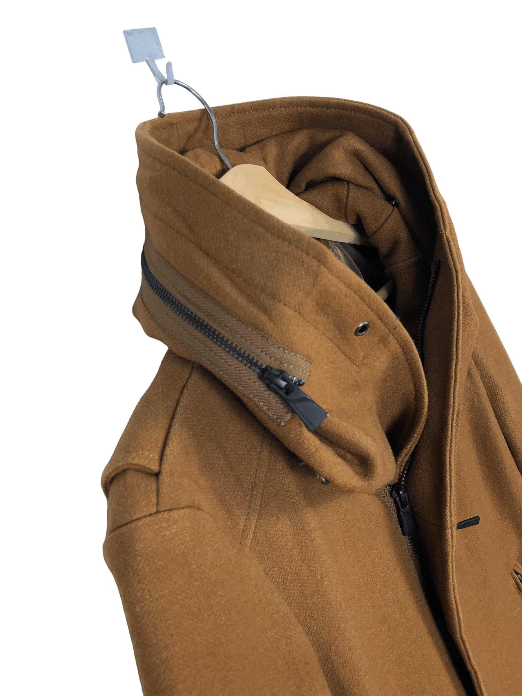 Katharine Hamnett London VINTAGE WOOL HOODED NECK EXPANDER COAT Size M / US 6-8 / IT 42-44 - 7 Thumbnail