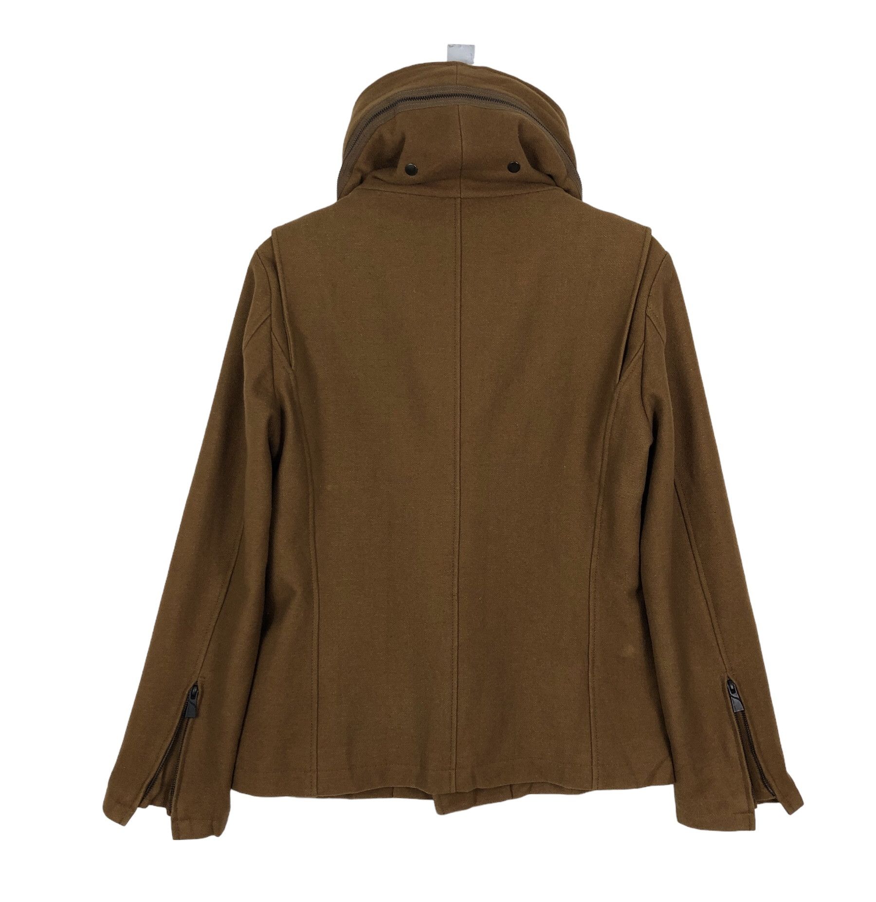 Katharine Hamnett London VINTAGE WOOL HOODED NECK EXPANDER COAT Size M / US 6-8 / IT 42-44 - 2 Thumbnail