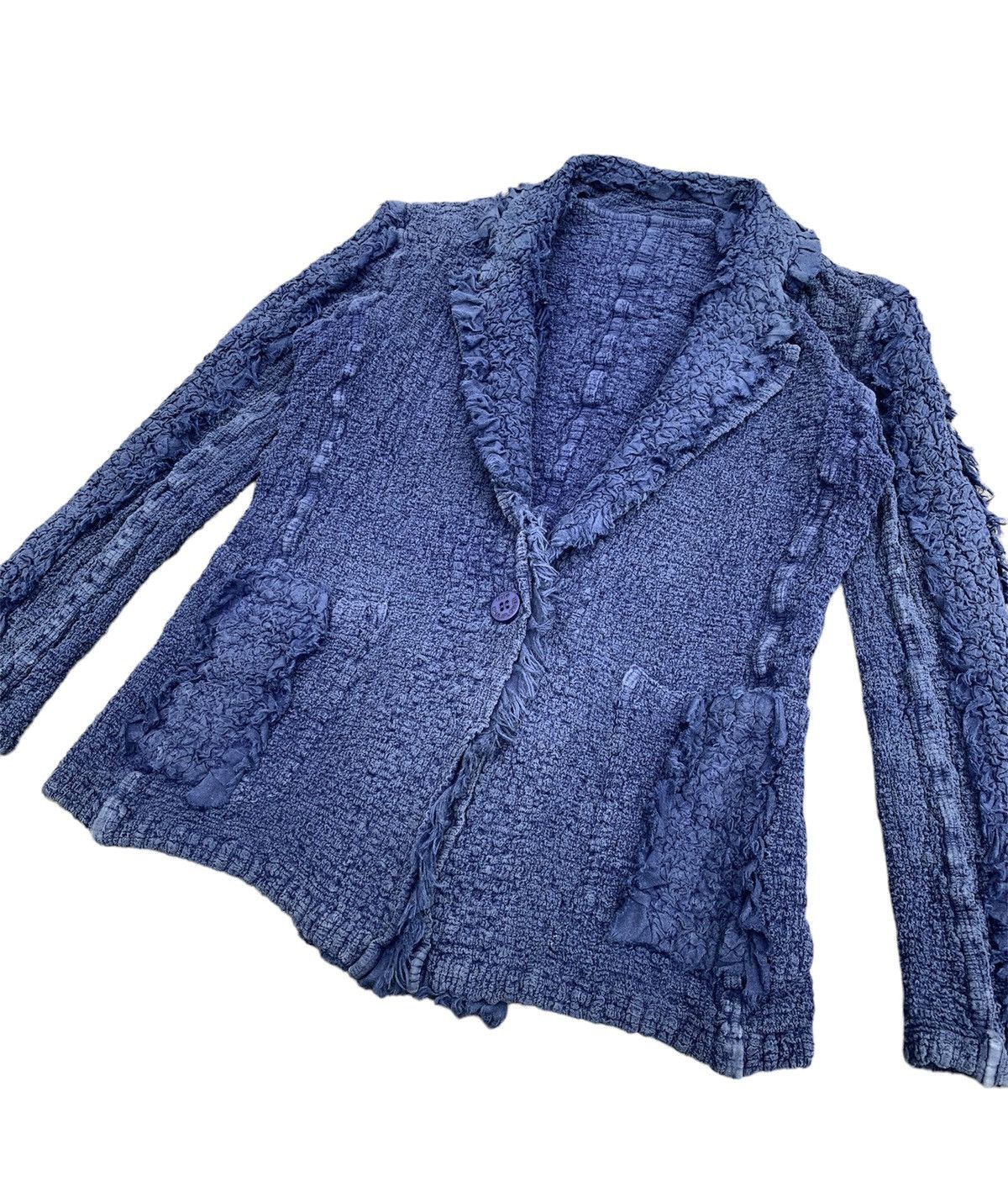 Issey Miyake × Japanese Brand RARE🔥🔥Issey Miyake Wrinkles Single Button Blazer Jacket Size US S / EU 44-46 / 1 - 4 Thumbnail