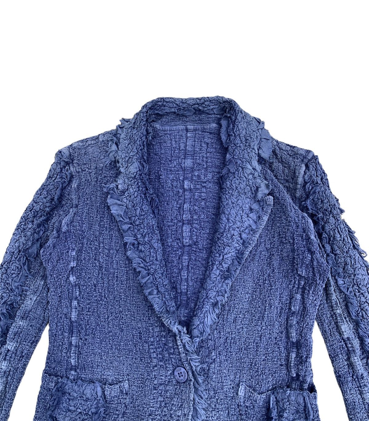 Issey Miyake × Japanese Brand RARE🔥🔥Issey Miyake Wrinkles Single Button Blazer Jacket Size US S / EU 44-46 / 1 - 3 Thumbnail