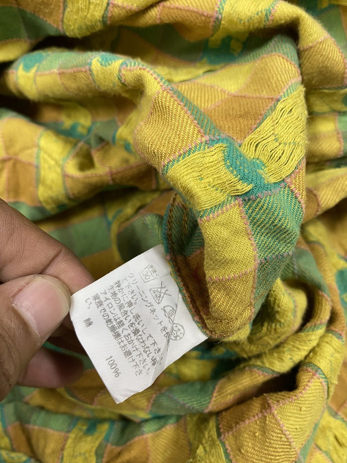 Issey Miyake × Japanese Brand × Ne-Net Issey Miyake Ne-Net Woven Flannel Shirt Size US M / EU 48-50 / 2 - 10 Thumbnail