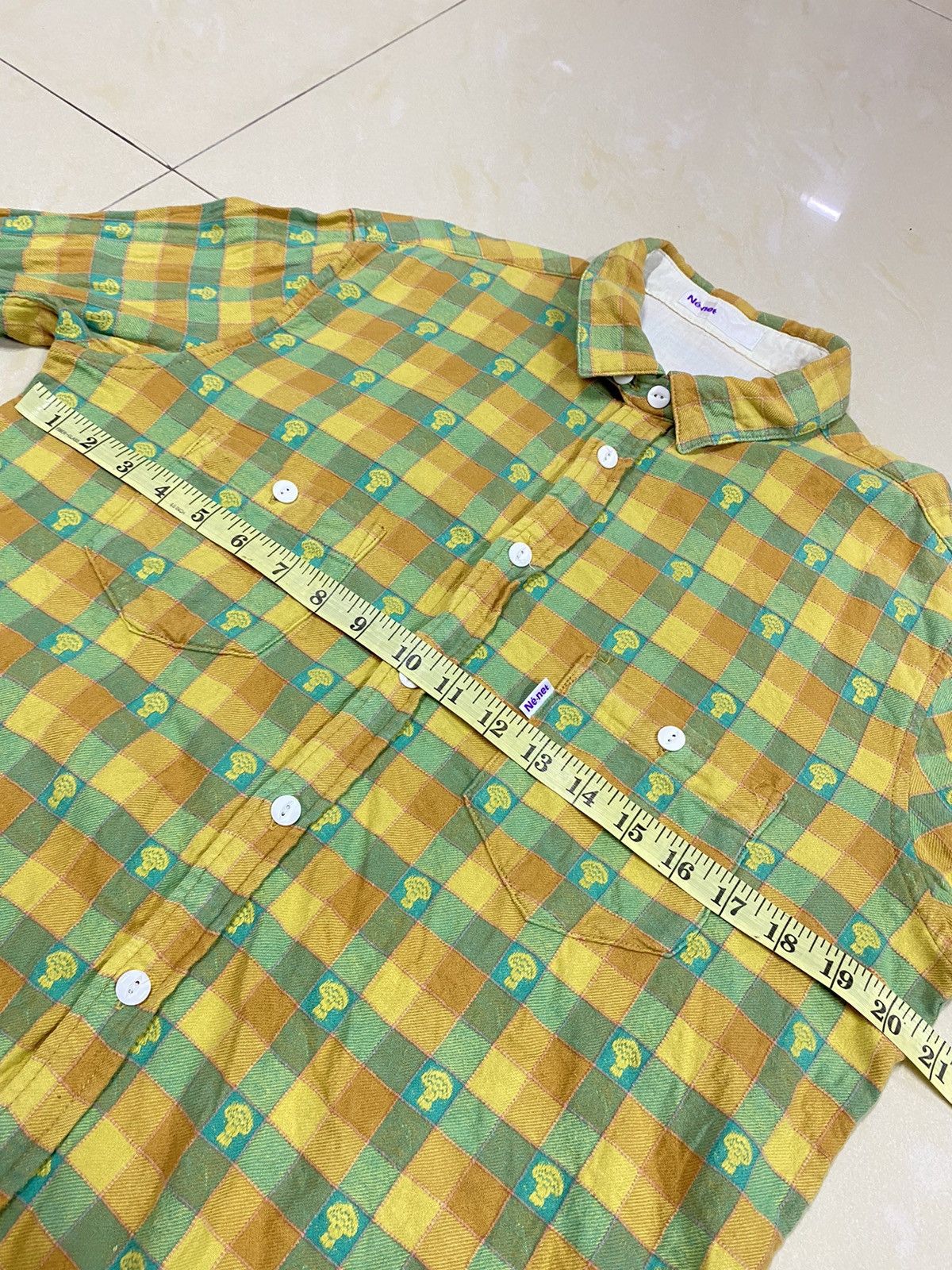 Issey Miyake × Japanese Brand × Ne-Net Issey Miyake Ne-Net Woven Flannel Shirt Size US M / EU 48-50 / 2 - 12 Thumbnail