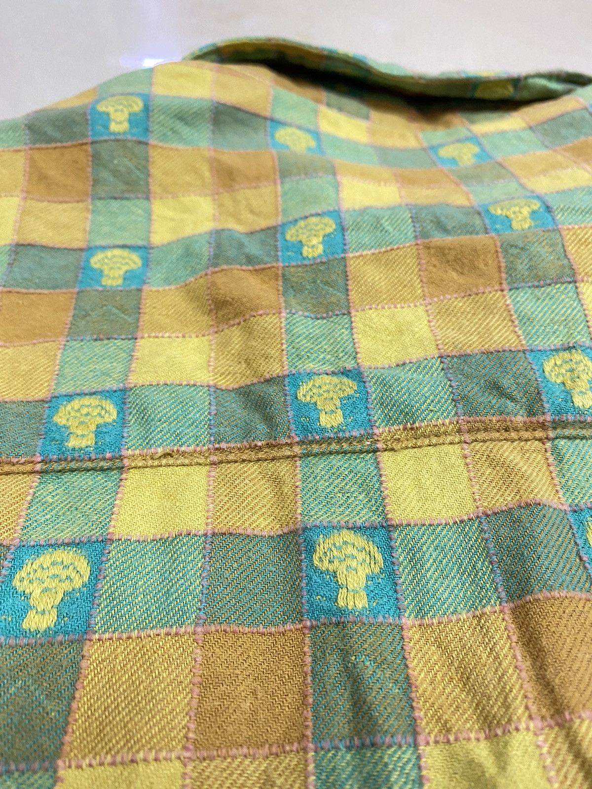 Issey Miyake × Japanese Brand × Ne-Net Issey Miyake Ne-Net Woven Flannel Shirt Size US M / EU 48-50 / 2 - 9 Thumbnail