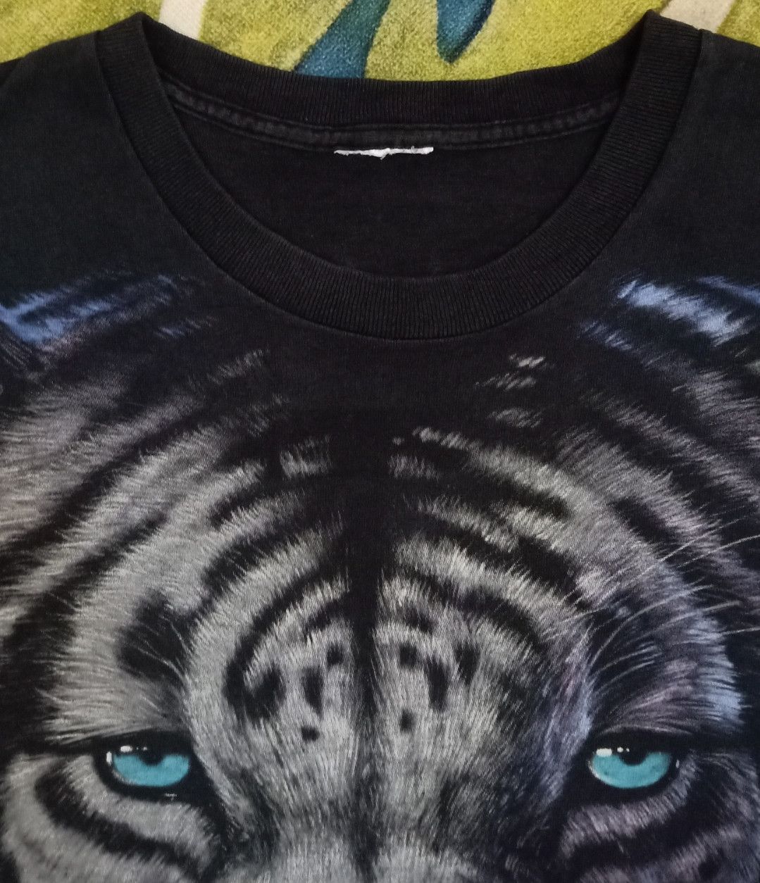Habitat × Liquid Blue × Vintage Vintage 90s Liquid Blue White Tiger T-shirt Size US XXL / EU 58 / 5 - 7 Thumbnail