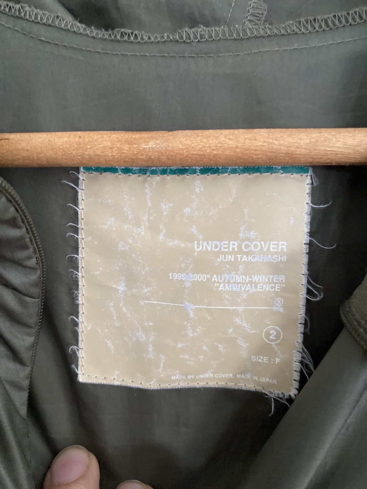 Jun Takahashi × Undercover Undercover AW99 Ambivalence Anorak Windbreaker Size US S / EU 44-46 / 1 - 7 Thumbnail