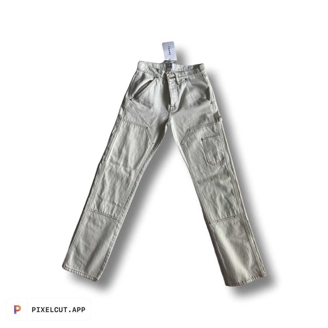 White Utility „Le Slouch“ Jeans