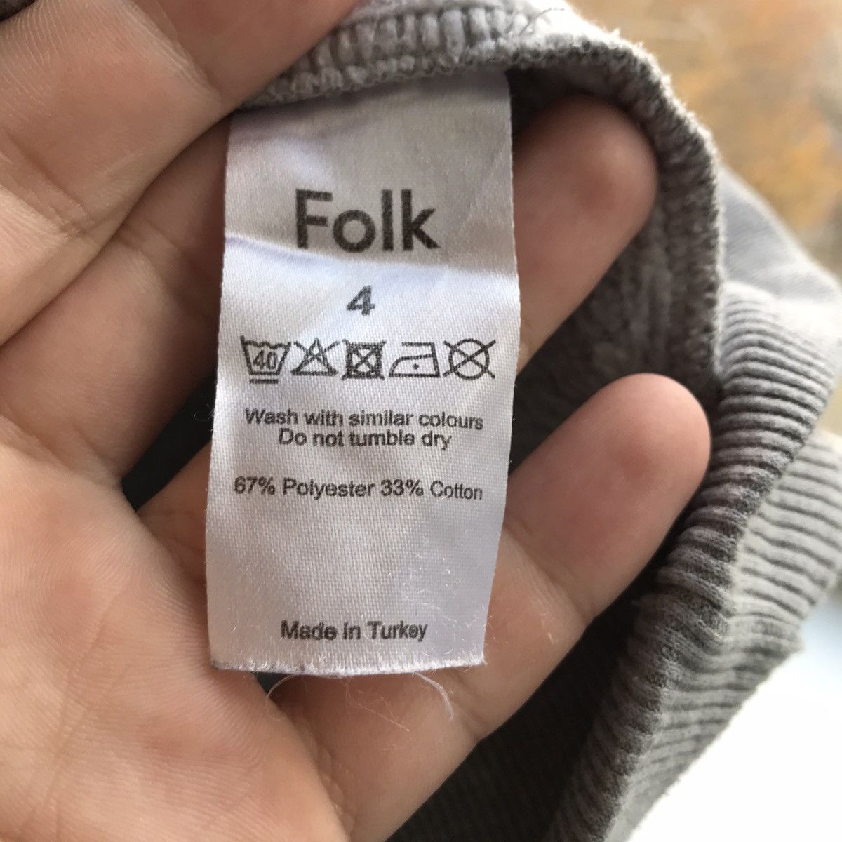 Folk × Vintage Folk mens hoodie size S / M 4 rarity Size US S / EU 44-46 / 1 - 5 Thumbnail