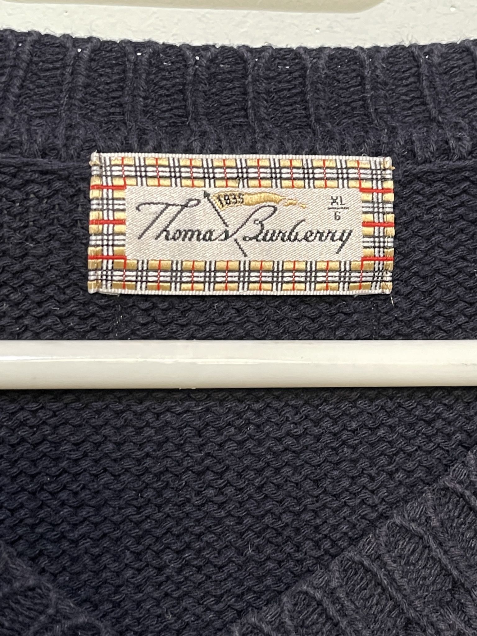 Burberry 🔥 heavy jumper sweater TB Burberry size xl cotton V-neck Size US XL / EU 56 / 4 - 5 Thumbnail