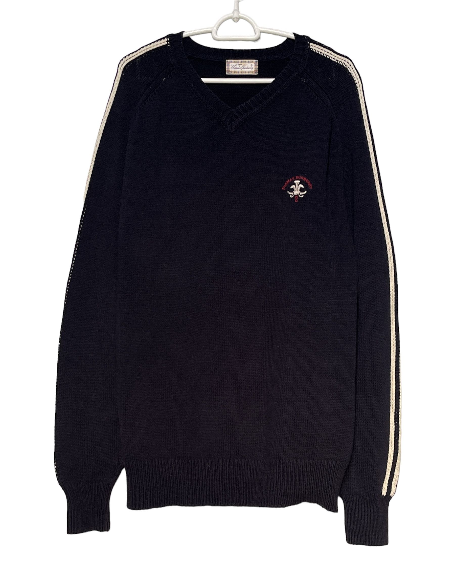 Burberry 🔥 heavy jumper sweater TB Burberry size xl cotton V-neck Size US XL / EU 56 / 4 - 1 Thumbnail