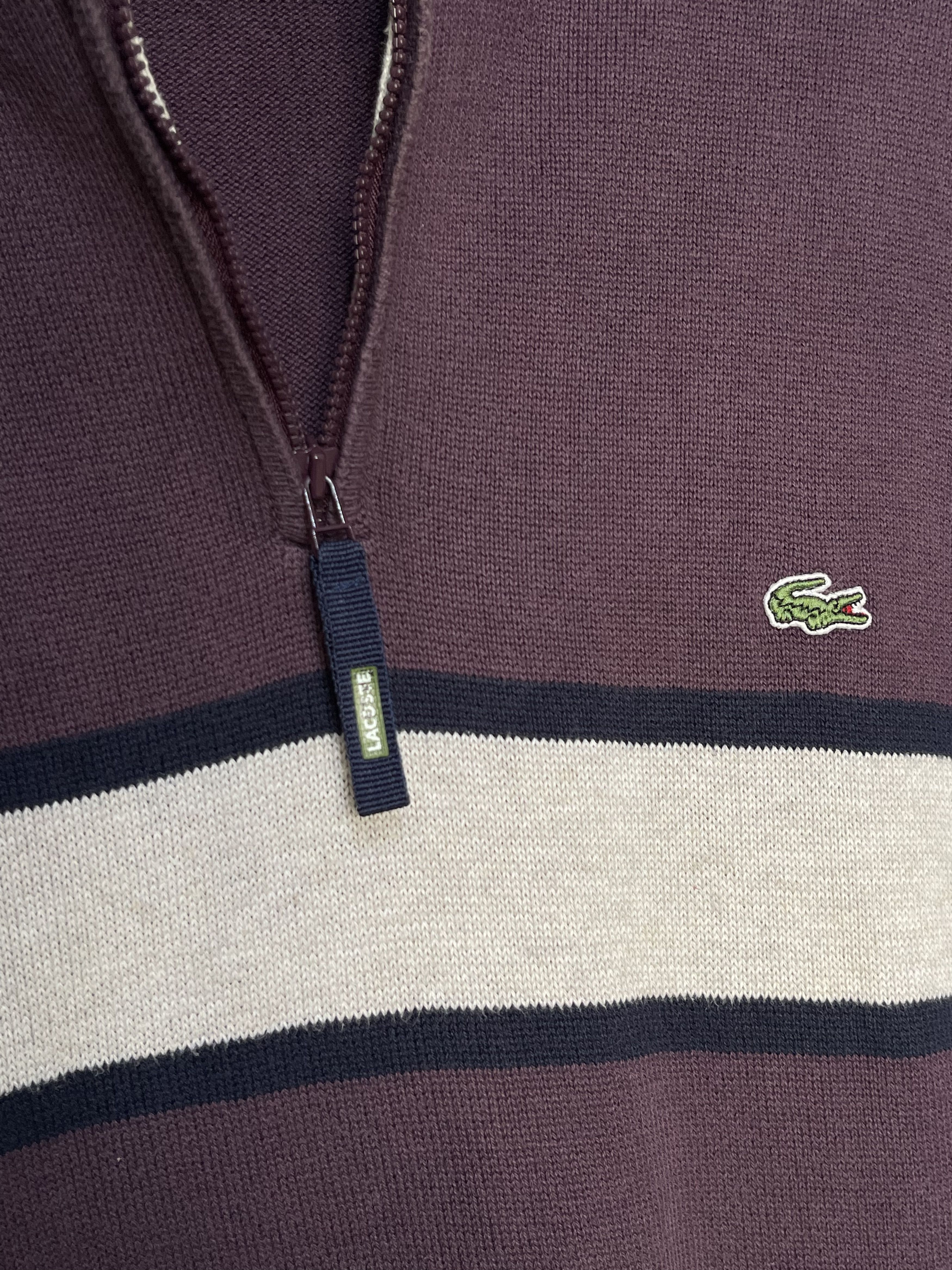 Lacoste 🔥 heavy jumper sweater cardigan lacoste size xl /xxl cotton Size US XXL / EU 58 / 5 - 4 Thumbnail